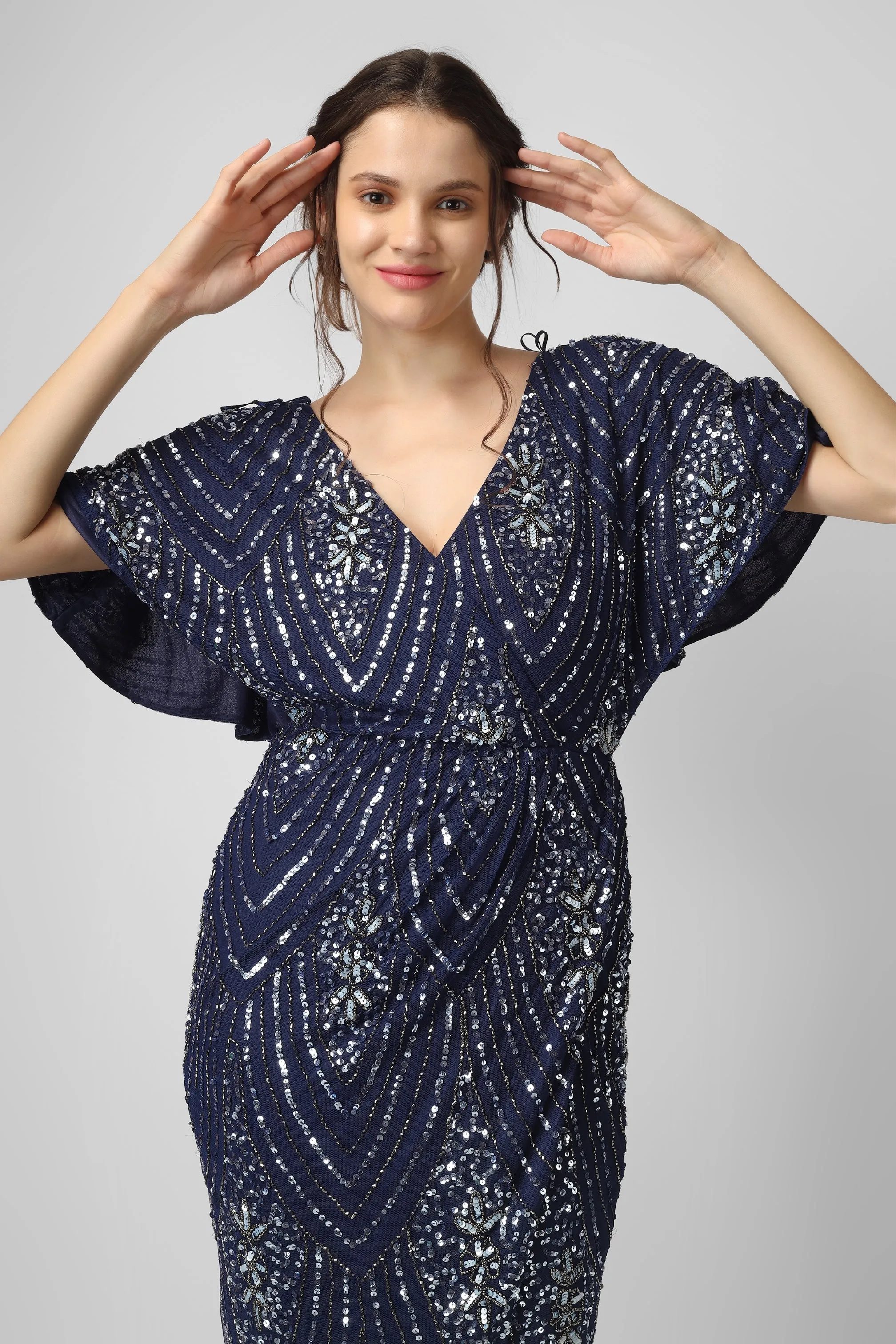 Antonella Maxi in Navy