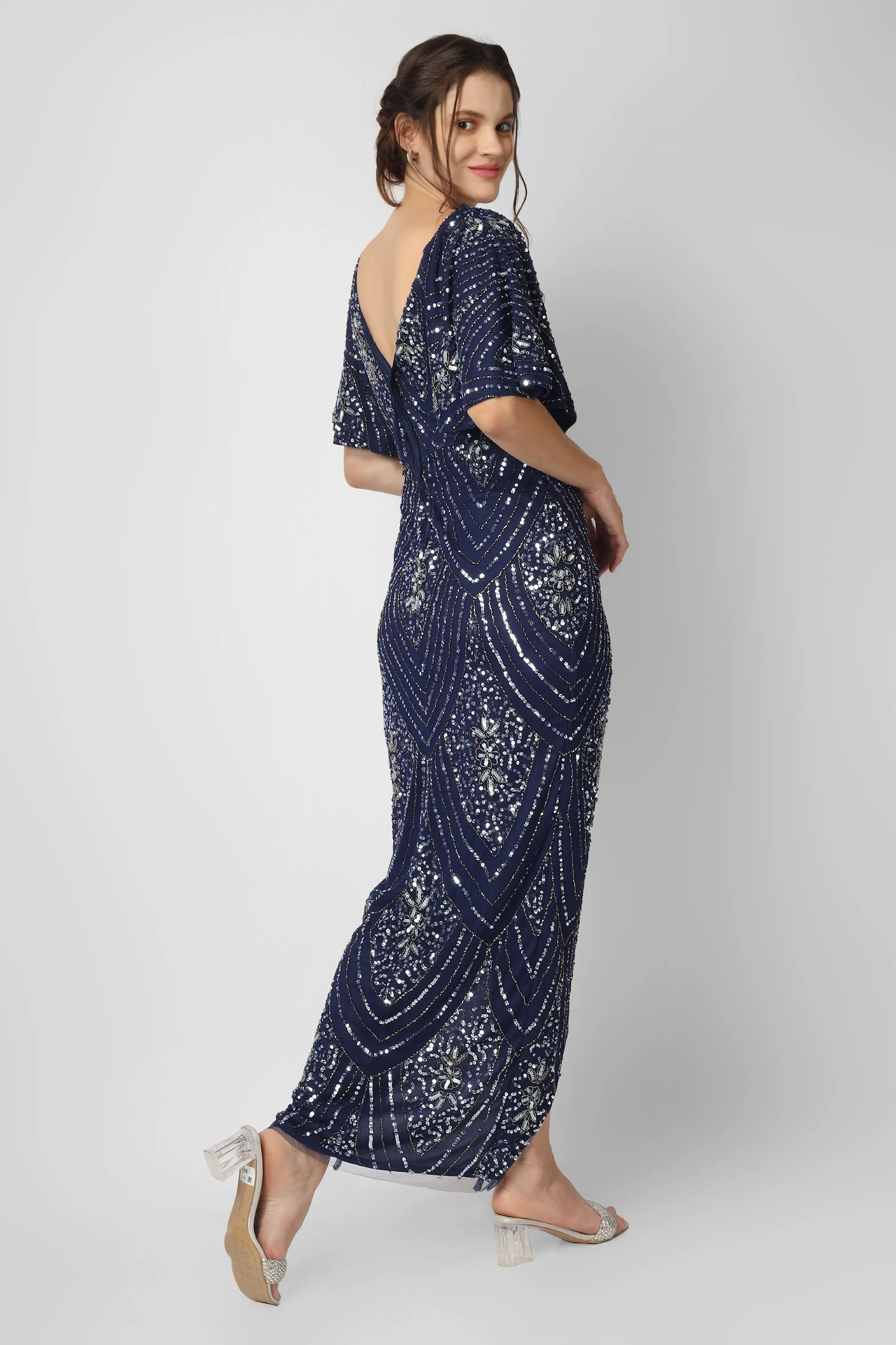 Antonella Maxi in Navy