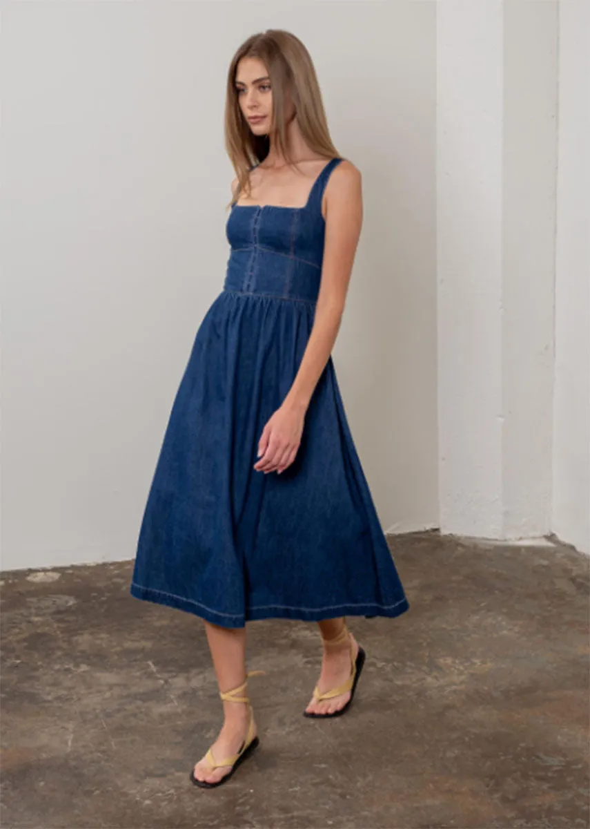 Arizona Denim Midi Dress