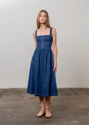Arizona Denim Midi Dress