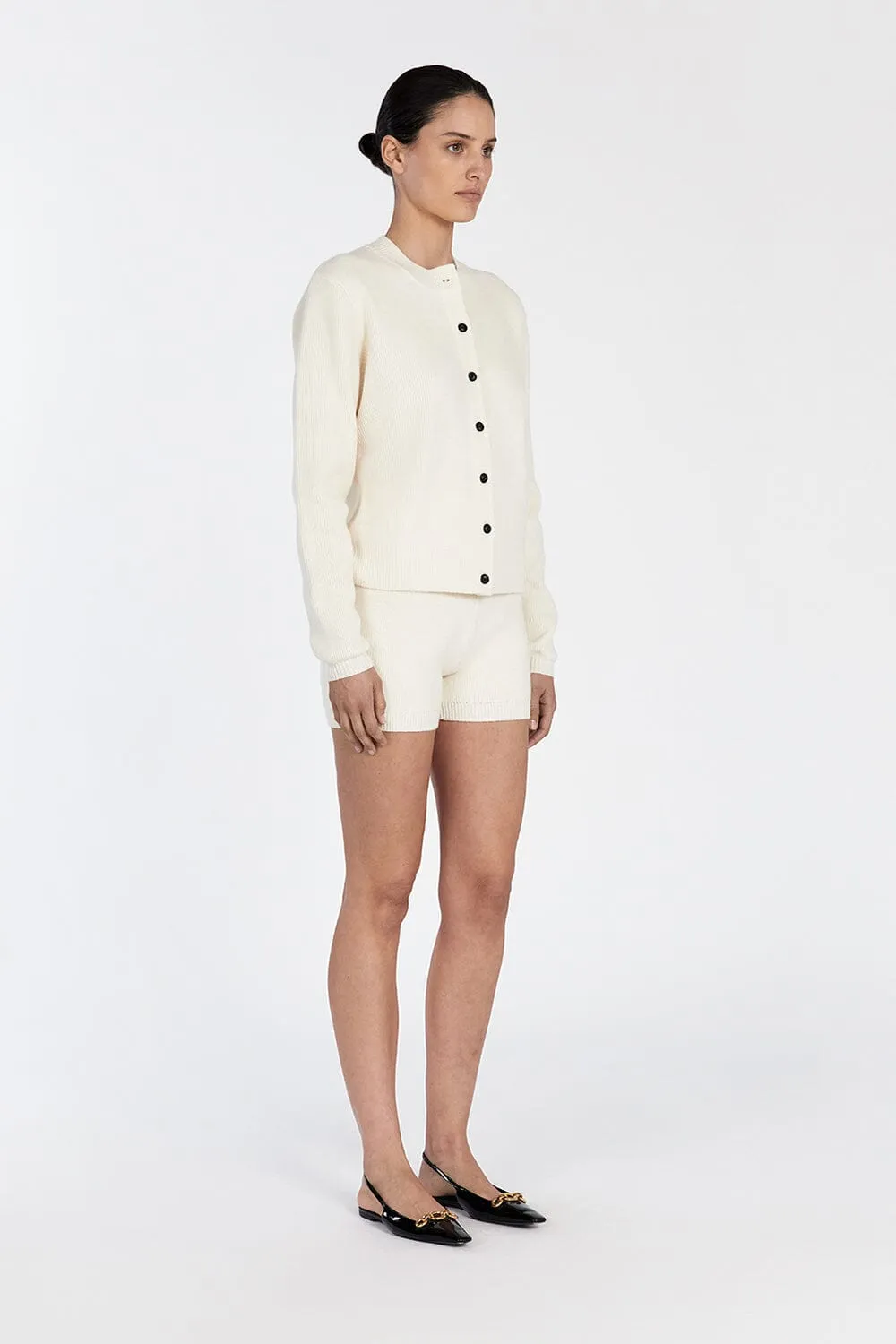 AXEL CREAM CASHMERE BLEND BOXER SHORT