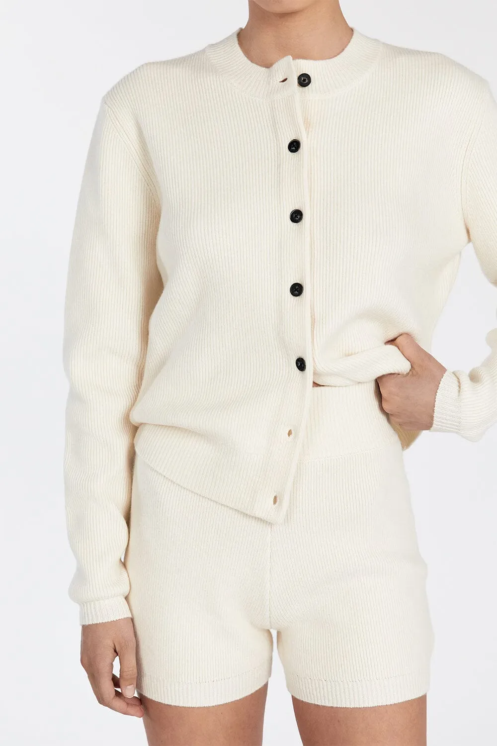 AXEL CREAM CASHMERE BLEND BOXER SHORT