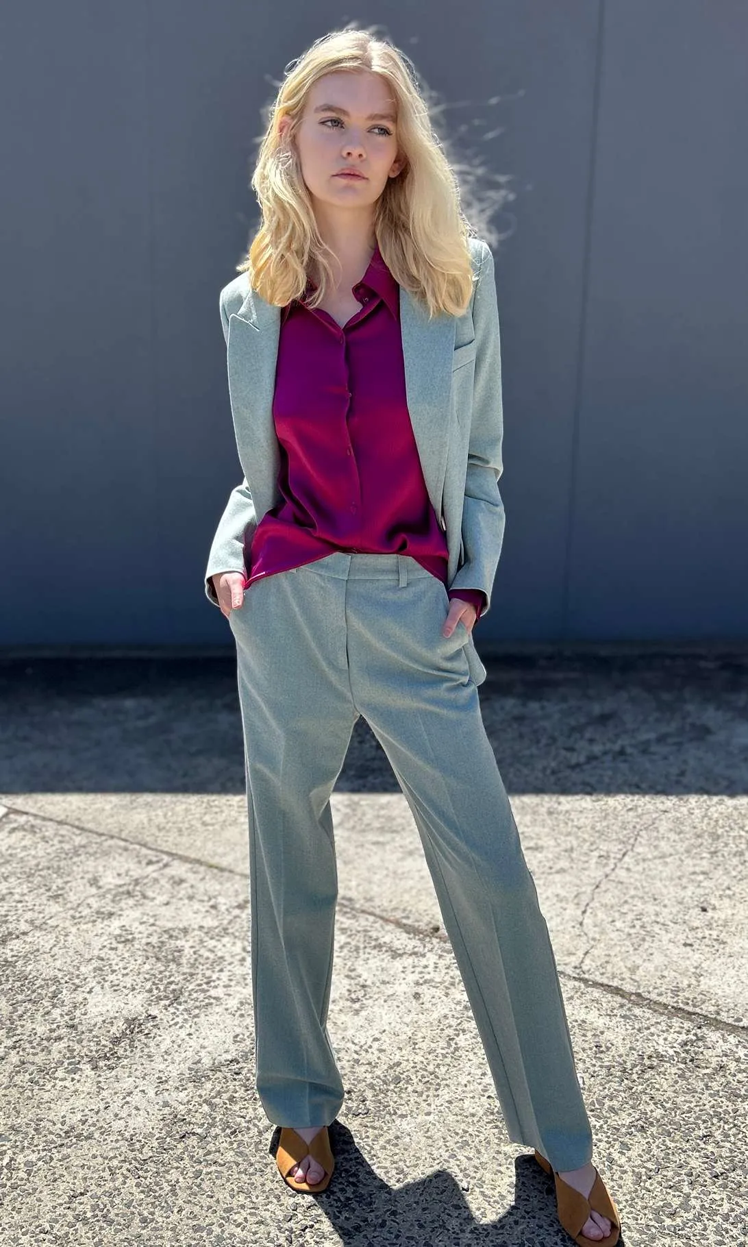 Beatrice B Mint  Wool Jacket