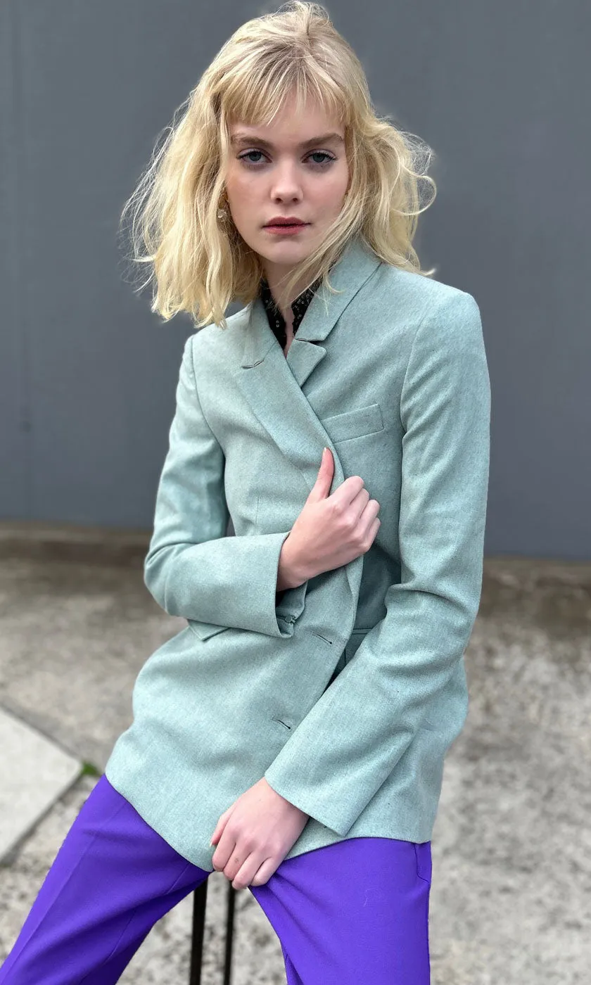 Beatrice B Mint  Wool Jacket
