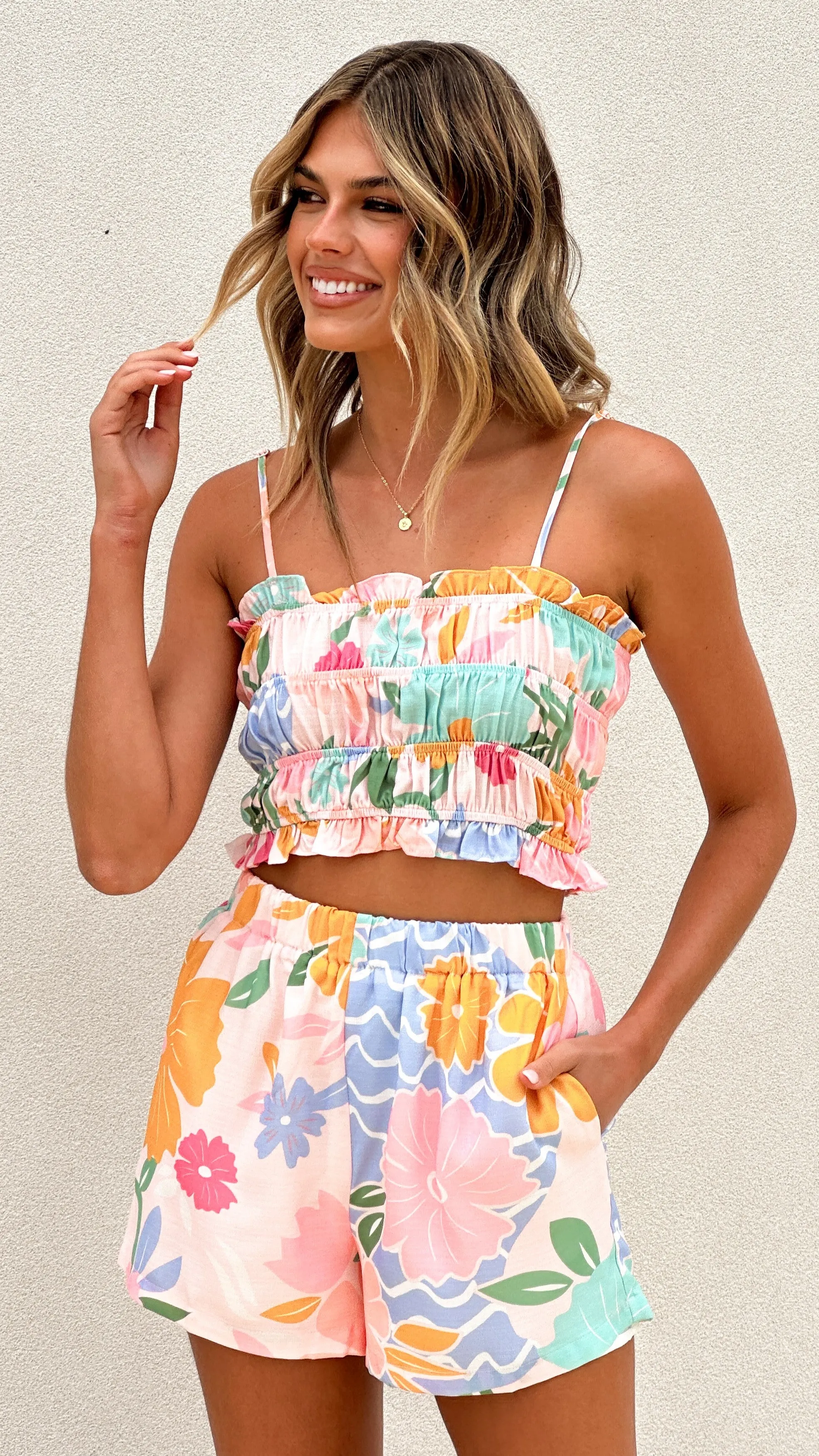 Billi Shorts - Blush Petal