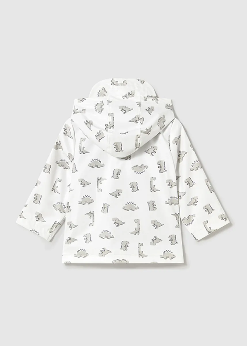 Billie Printed Rain Coat - Bone