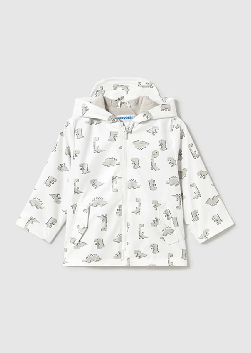 Billie Printed Rain Coat - Bone