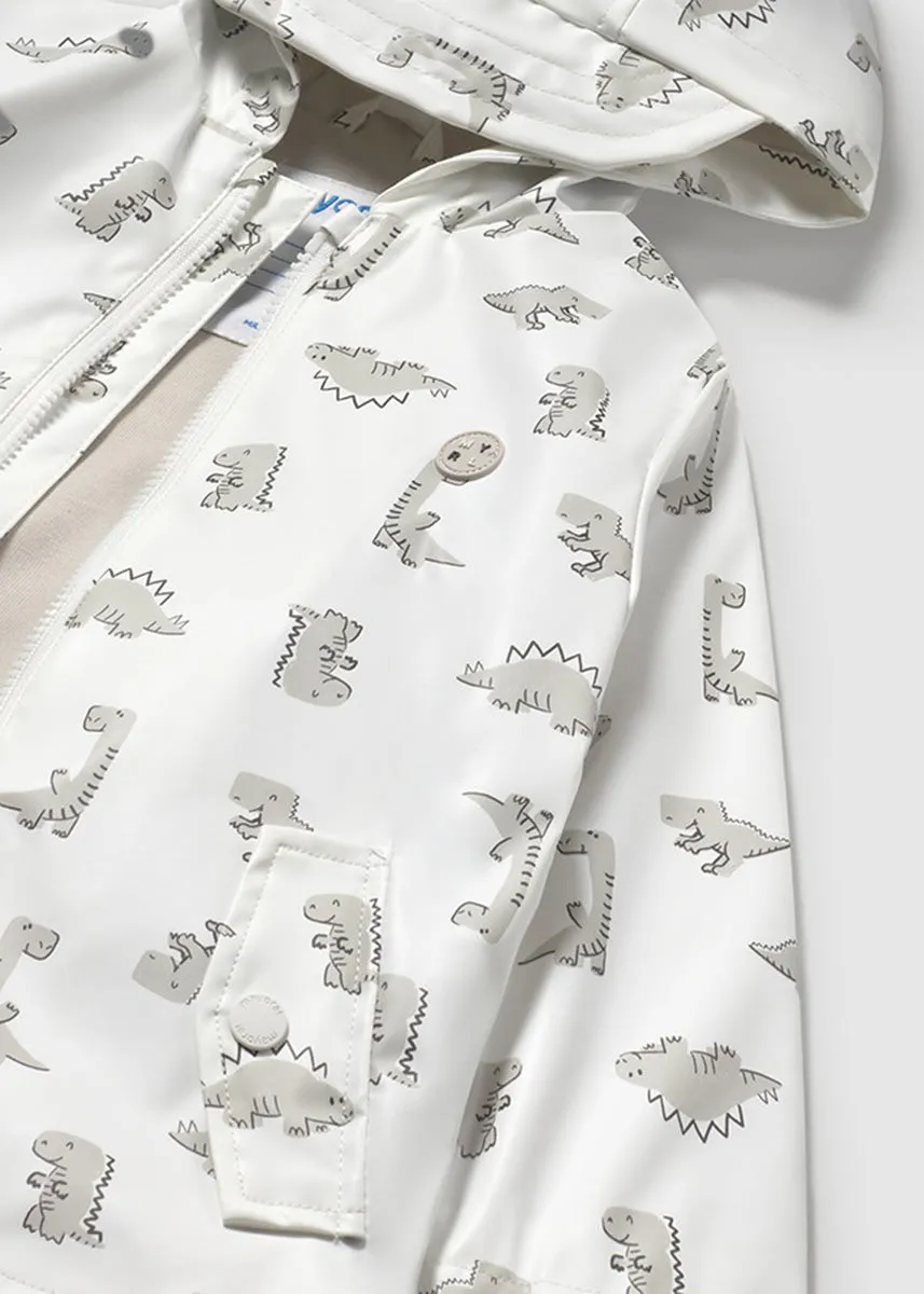 Billie Printed Rain Coat - Bone