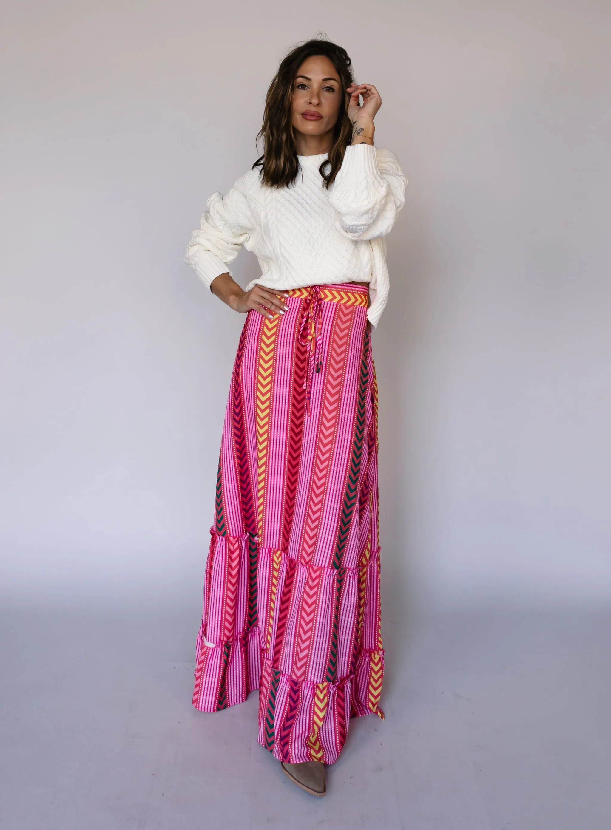 Casual Cable Knit Sweater - Final Sale