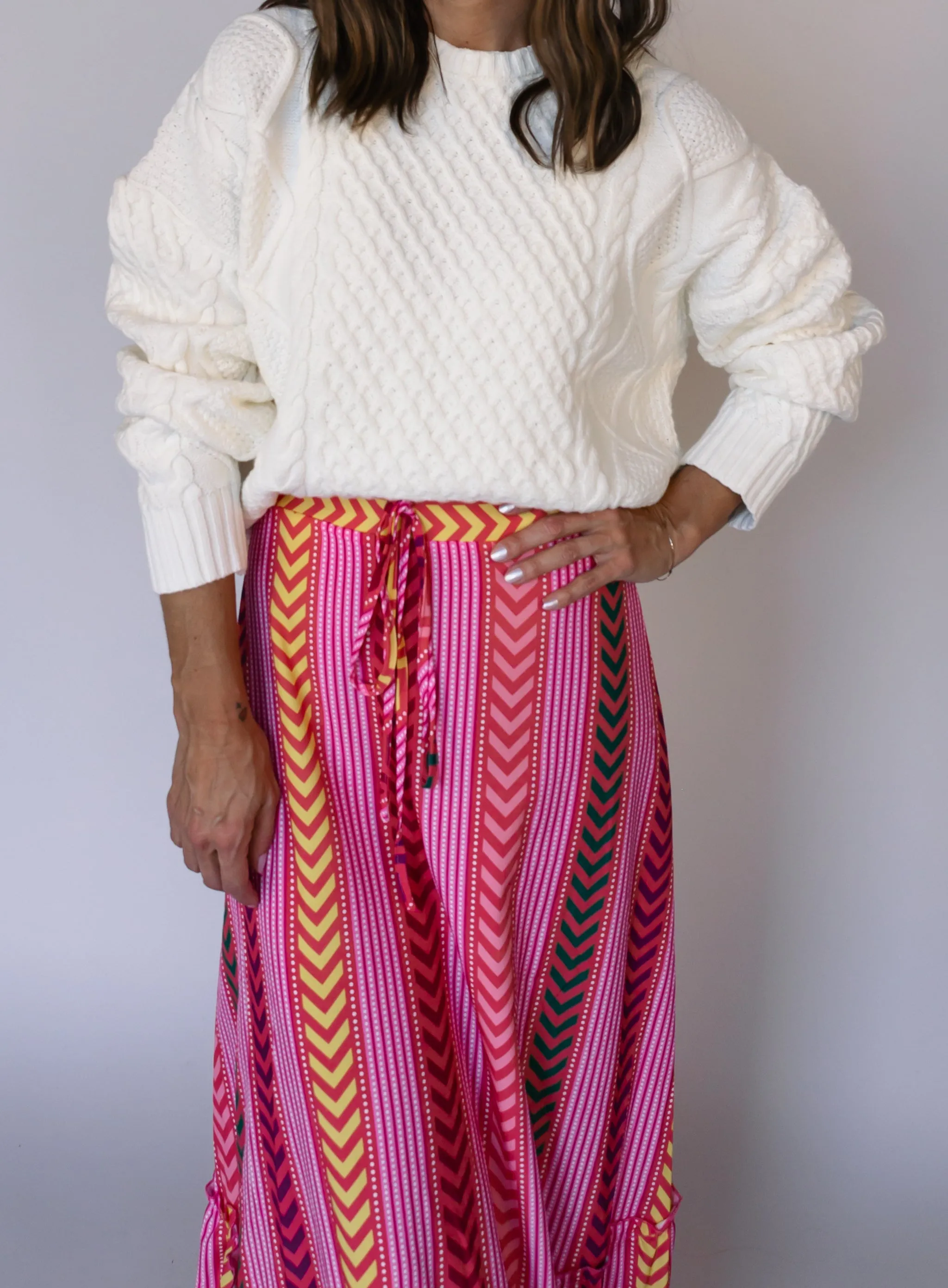 Casual Cable Knit Sweater - Final Sale