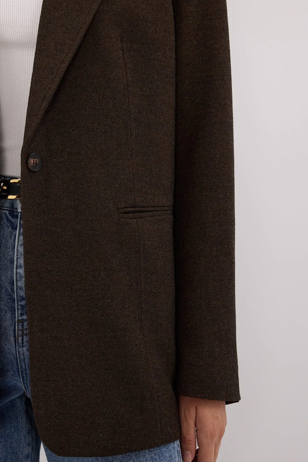 CHARLIE CHOC OVERSIZED WOOL BLEND BLAZER