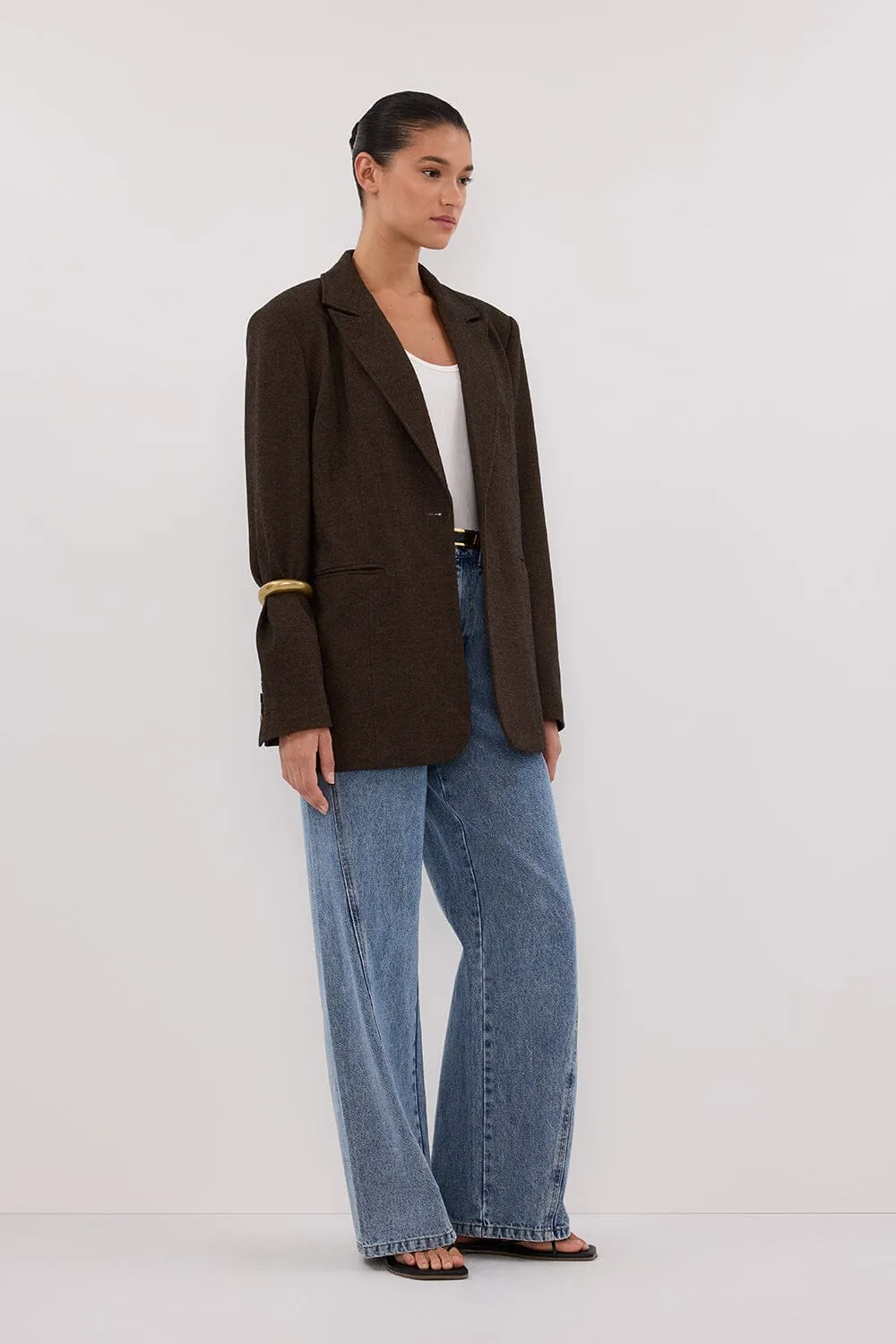 CHARLIE CHOC OVERSIZED WOOL BLEND BLAZER