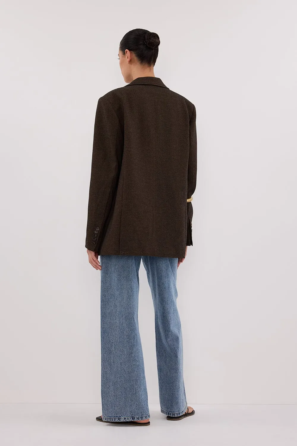 CHARLIE CHOC OVERSIZED WOOL BLEND BLAZER