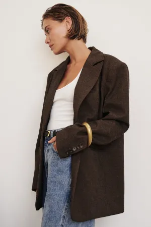 CHARLIE CHOC OVERSIZED WOOL BLEND BLAZER