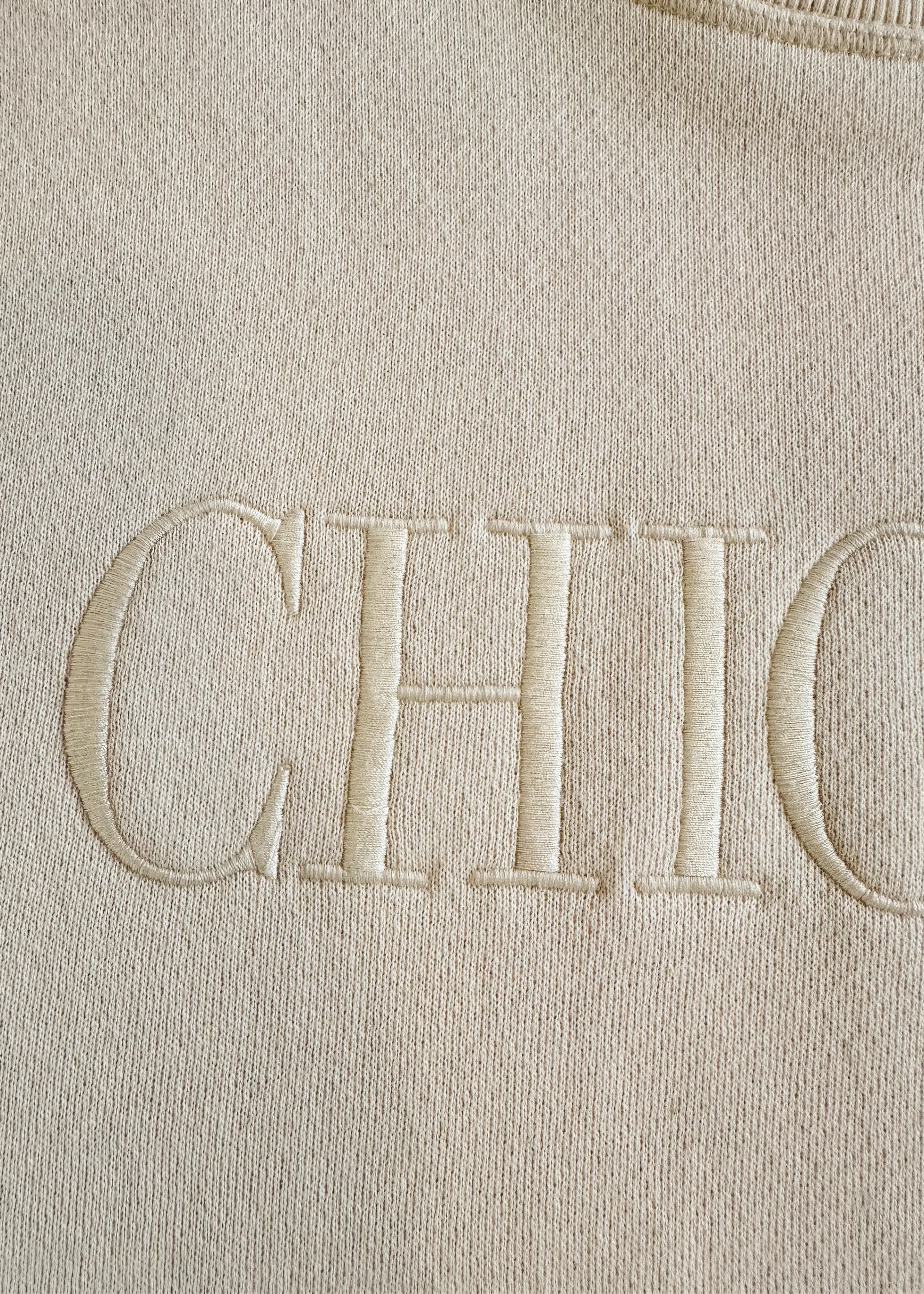 Chicago Embroidered Sweatshirt - Ivory