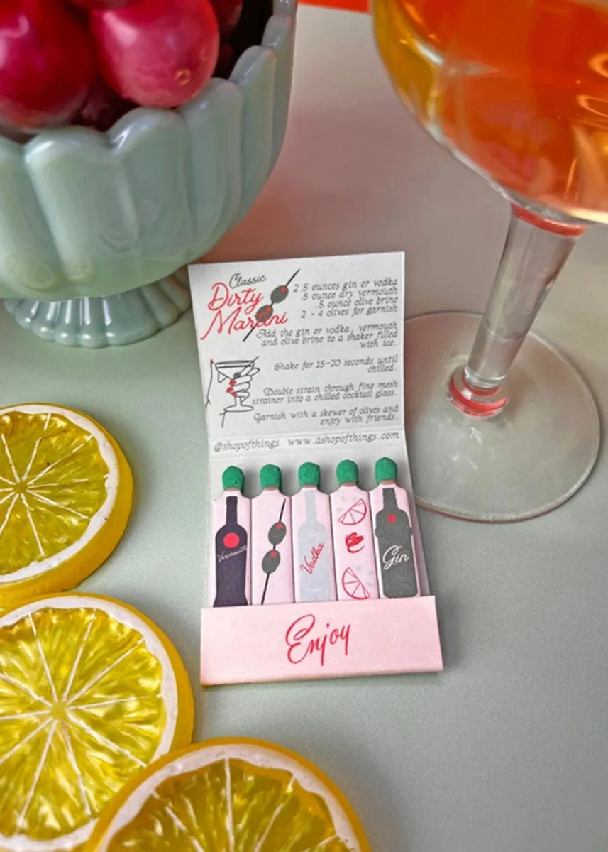 Dirty Martini Matchbook