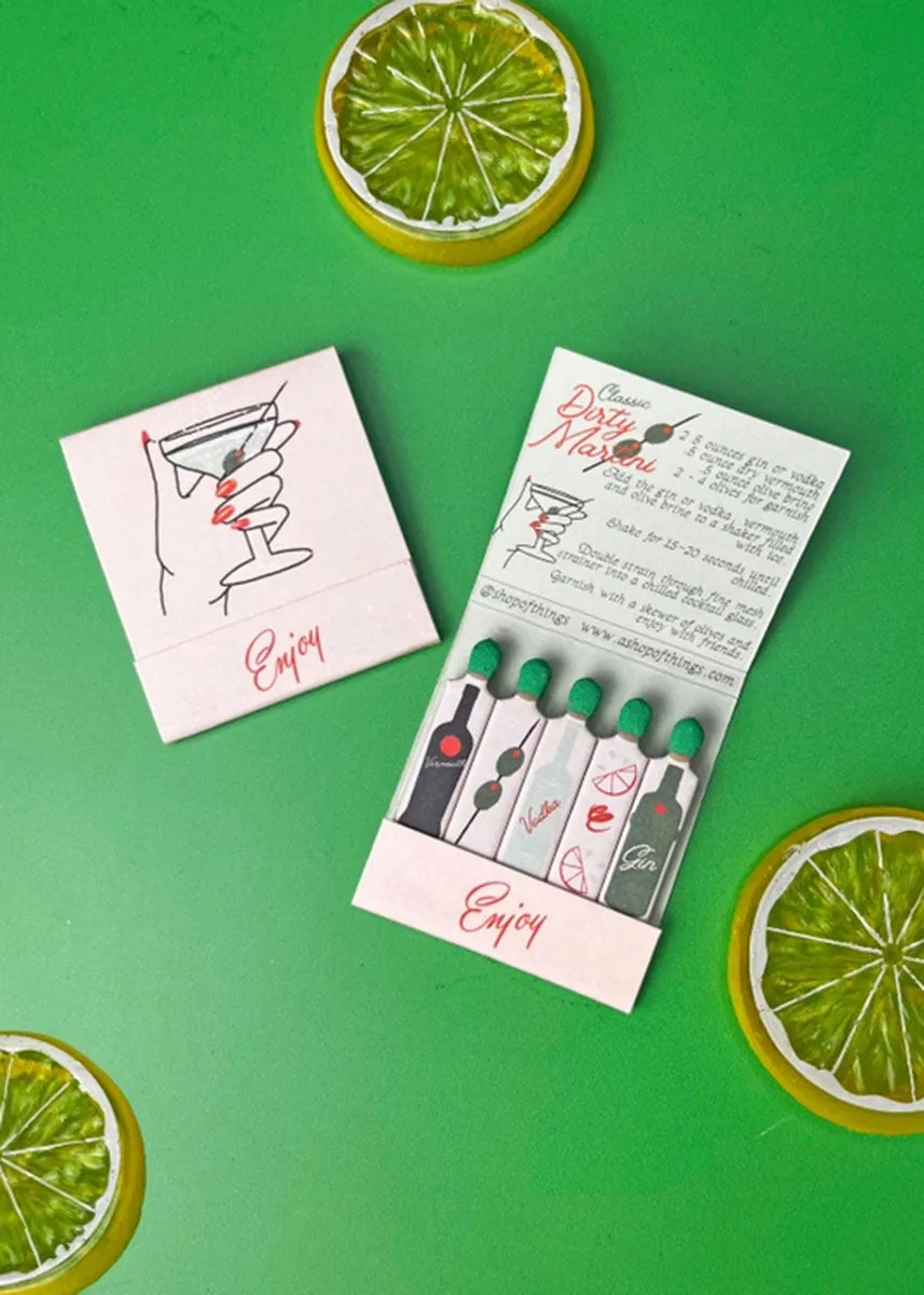 Dirty Martini Matchbook