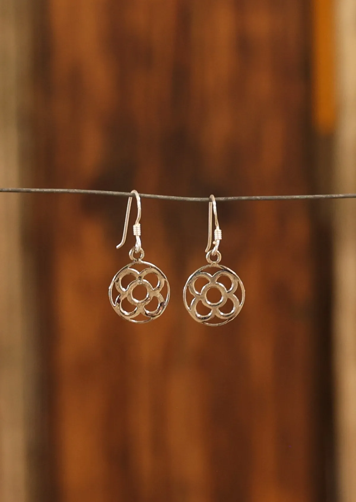 Evening Primrose Silver Earrings