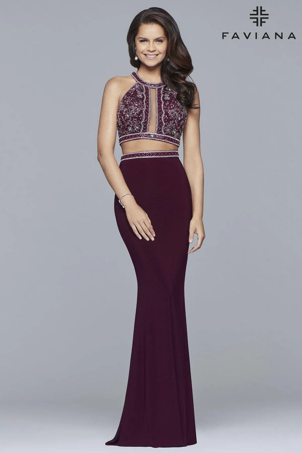 Faviana Sexy Long Two Piece Prom Dress 10019 Sale