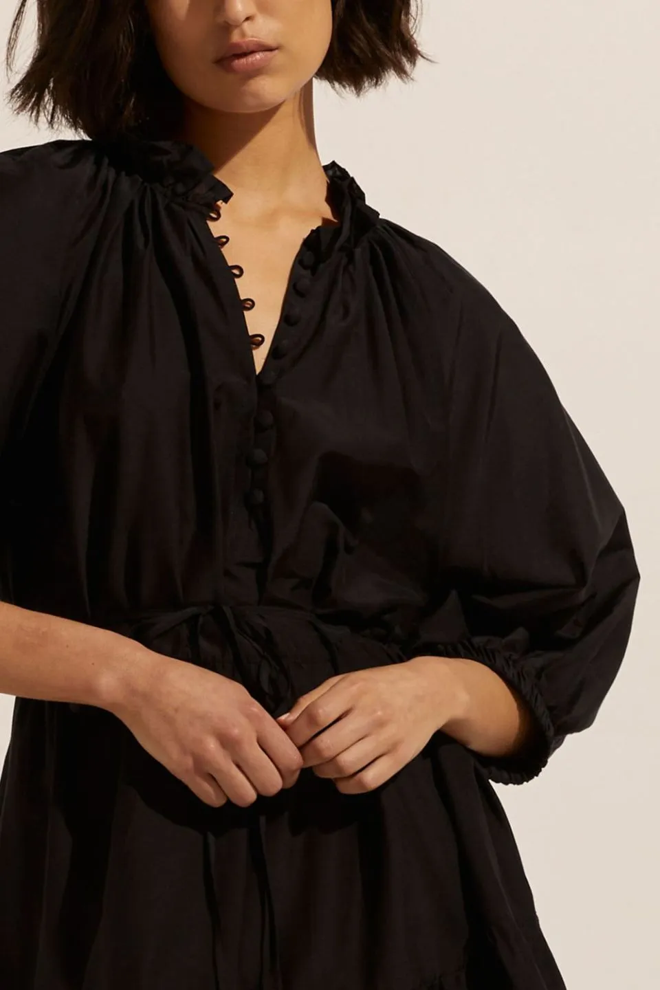 Field Black Tiered Maxi Dress