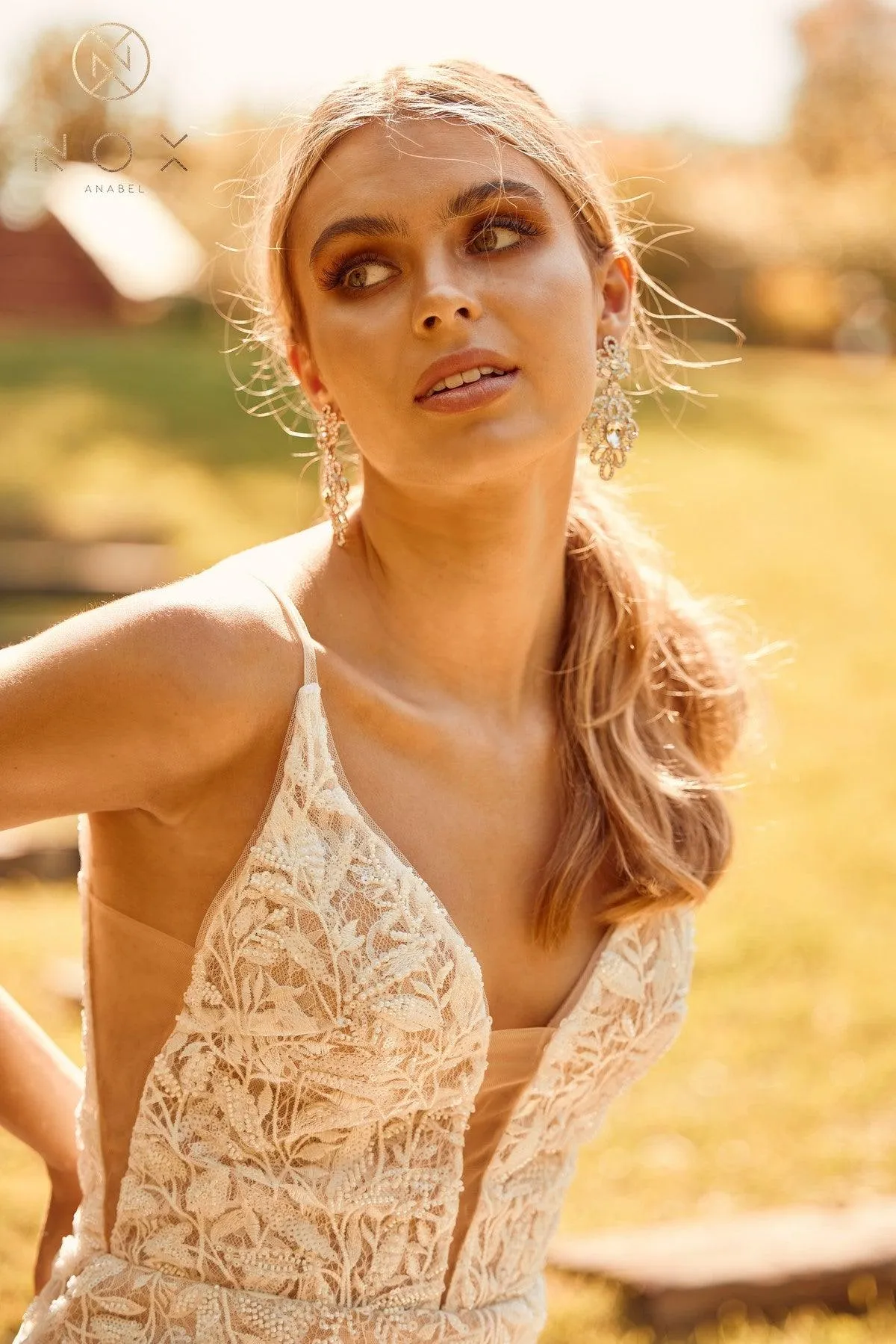 Fit and Flare Long Wedding Gown