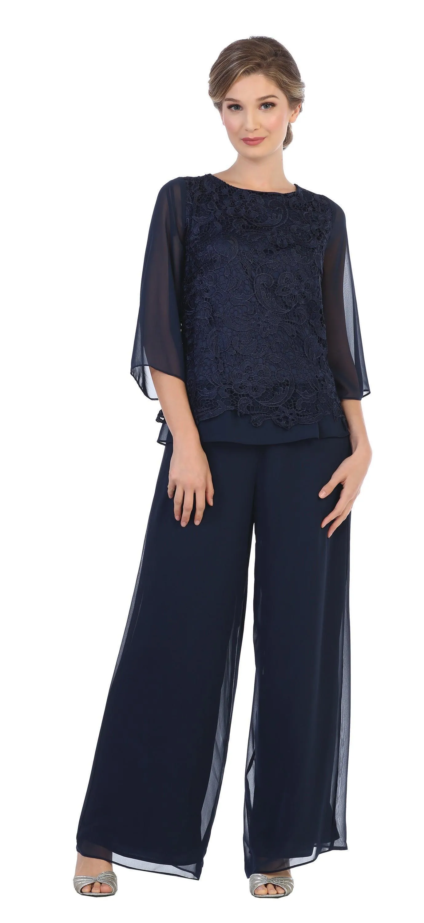 Formal 2 Piece Mother of the Bride Lace Pant Suit Sale