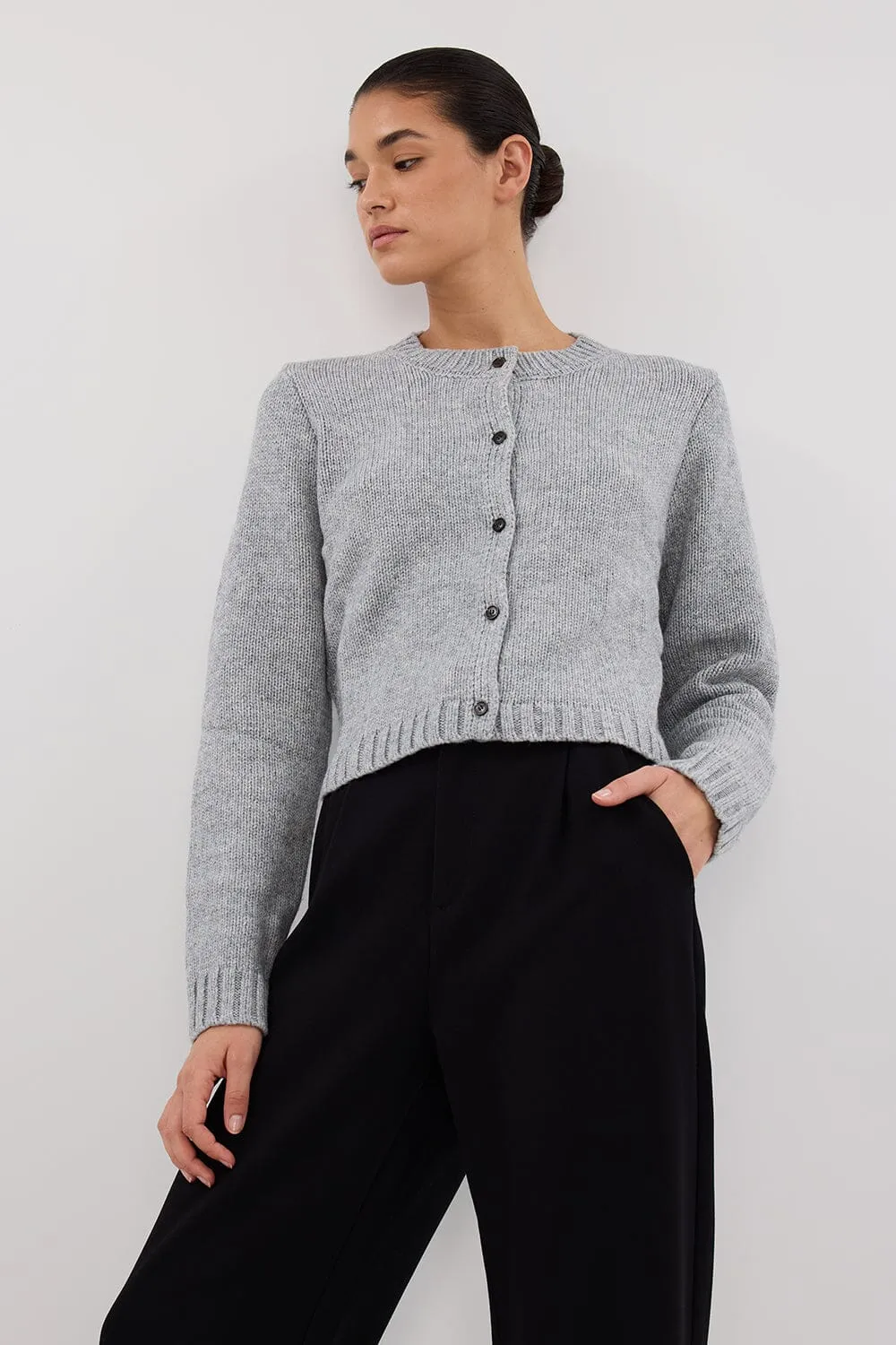 FOSTER SILVER MARLE KNIT CARDIGAN