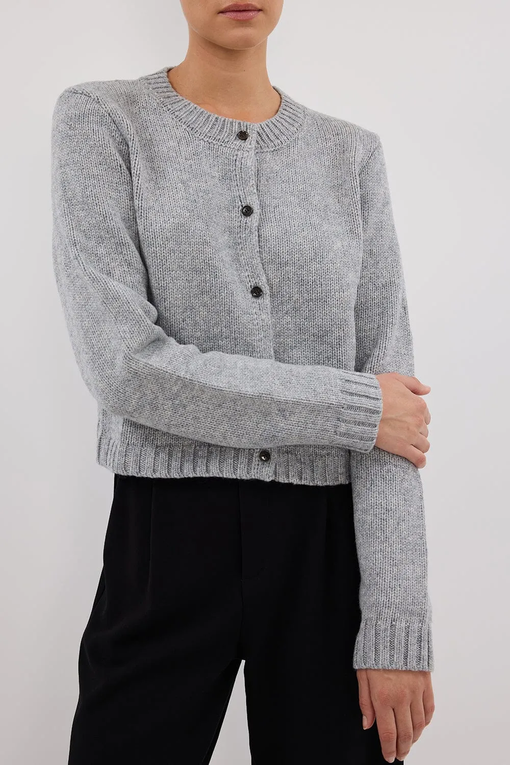 FOSTER SILVER MARLE KNIT CARDIGAN