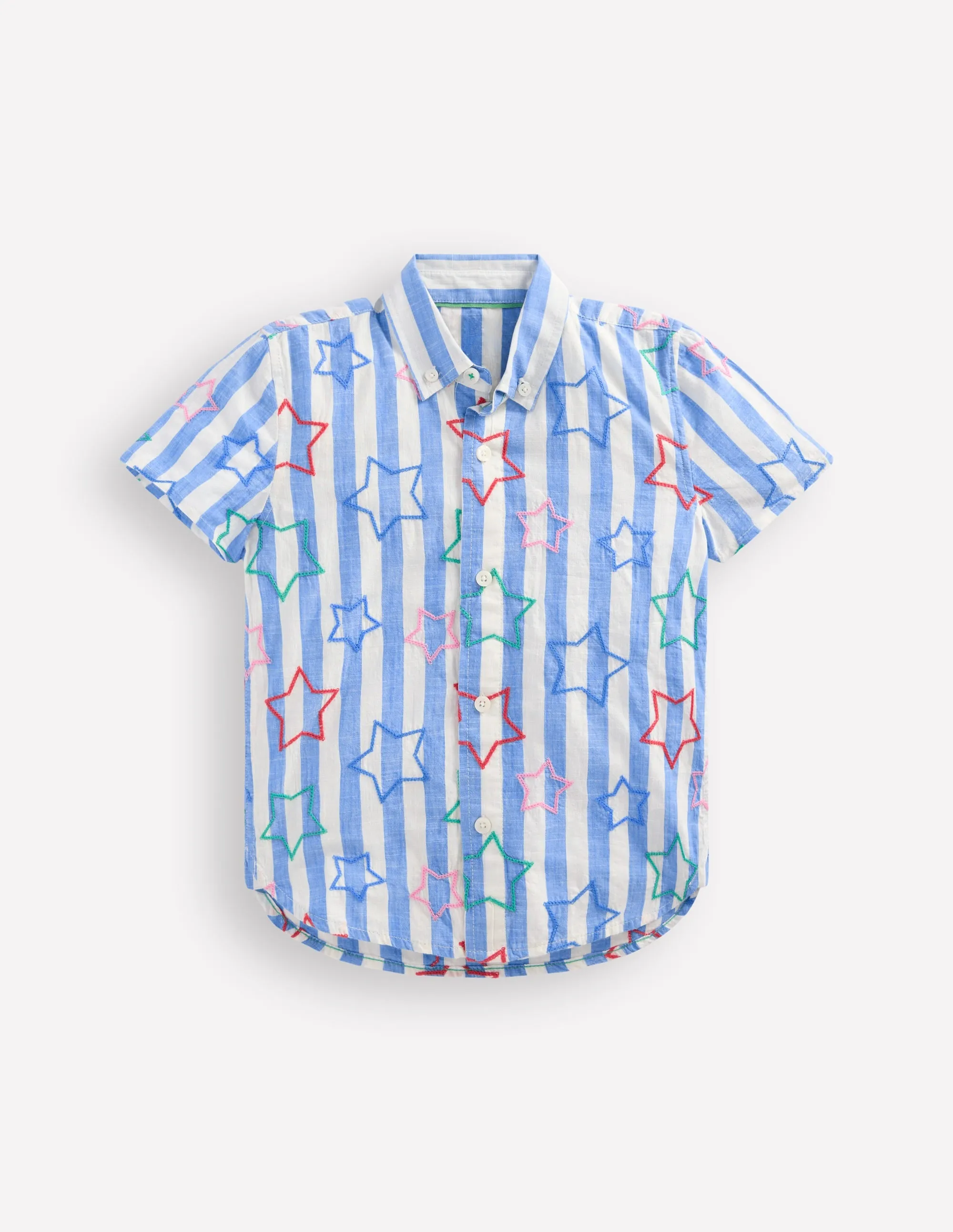Fun Cotton Shirt-Starry Stripe