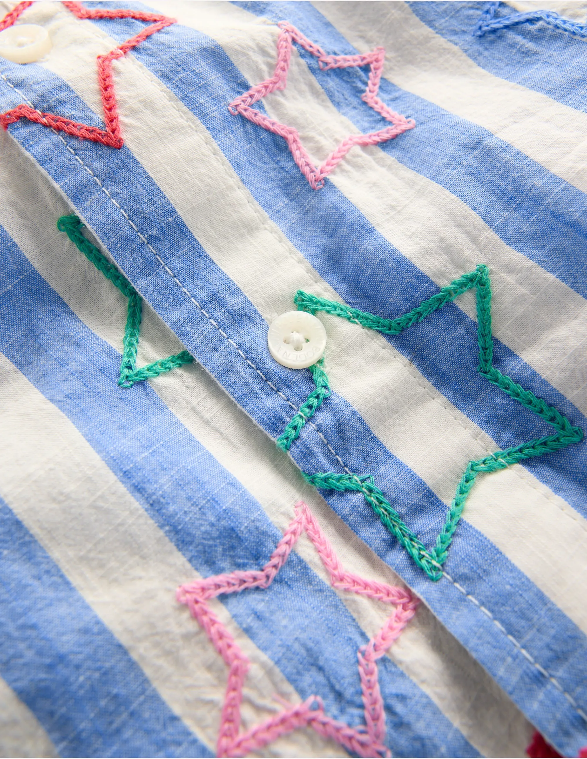 Fun Cotton Shirt-Starry Stripe