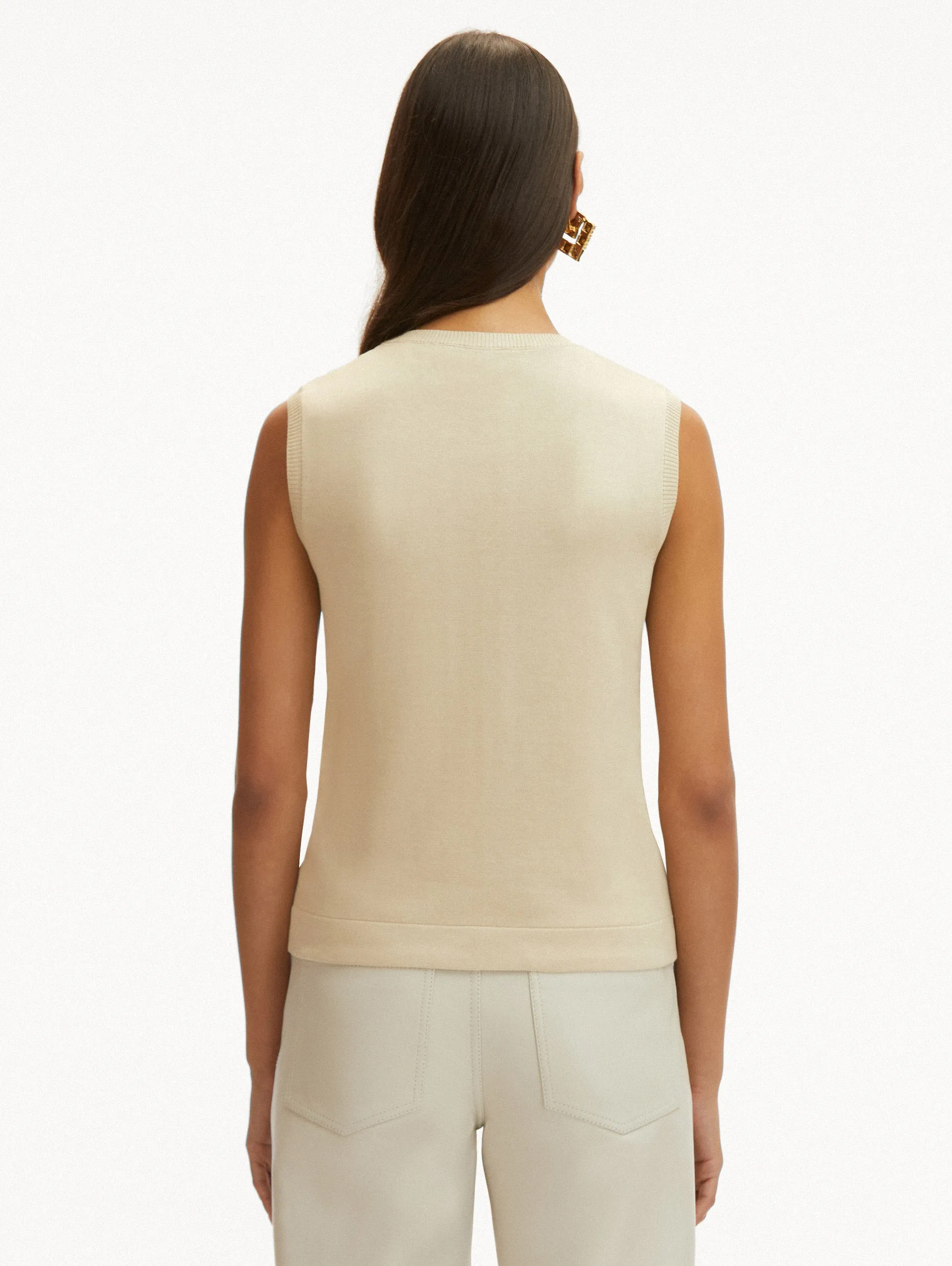 Gold Foil English Rose Inset Tank