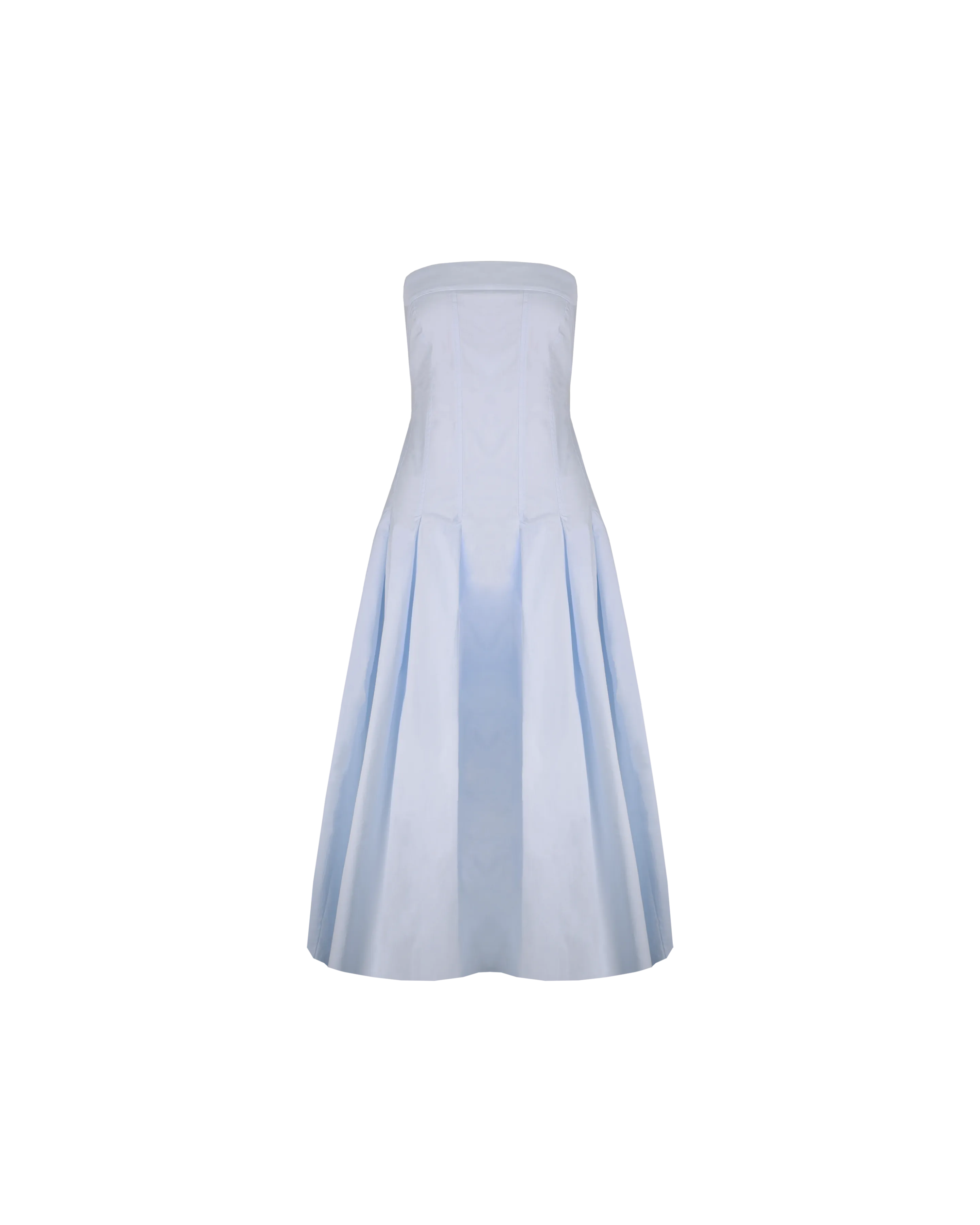 GWEN STRAPLESS DRESS ICE