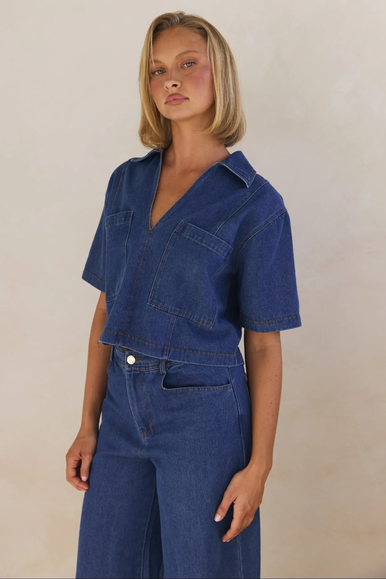 Indigo Denim Set (Blue)