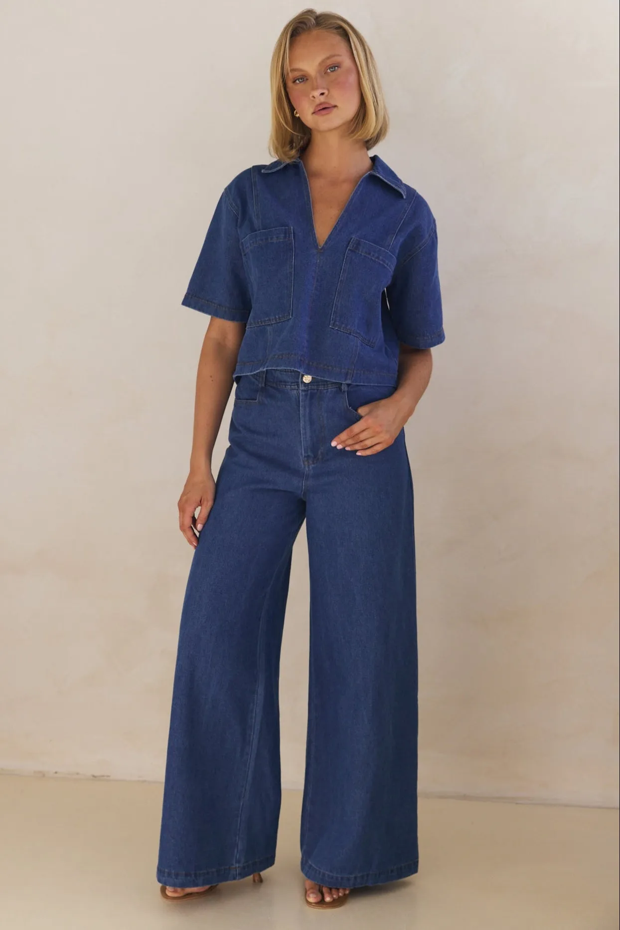 Indigo Denim Set (Blue)