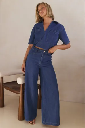 Indigo Denim Set (Blue)