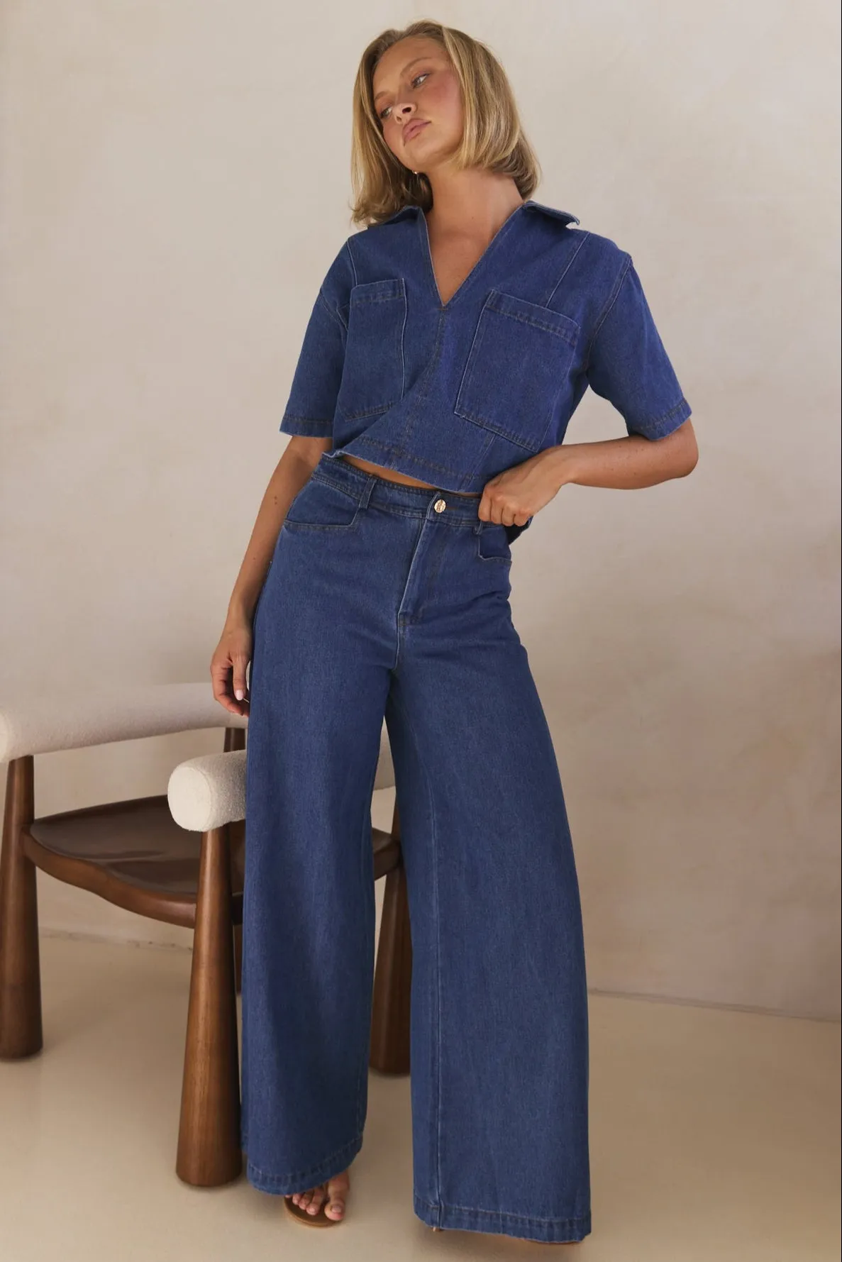 Indigo Denim Set (Blue)