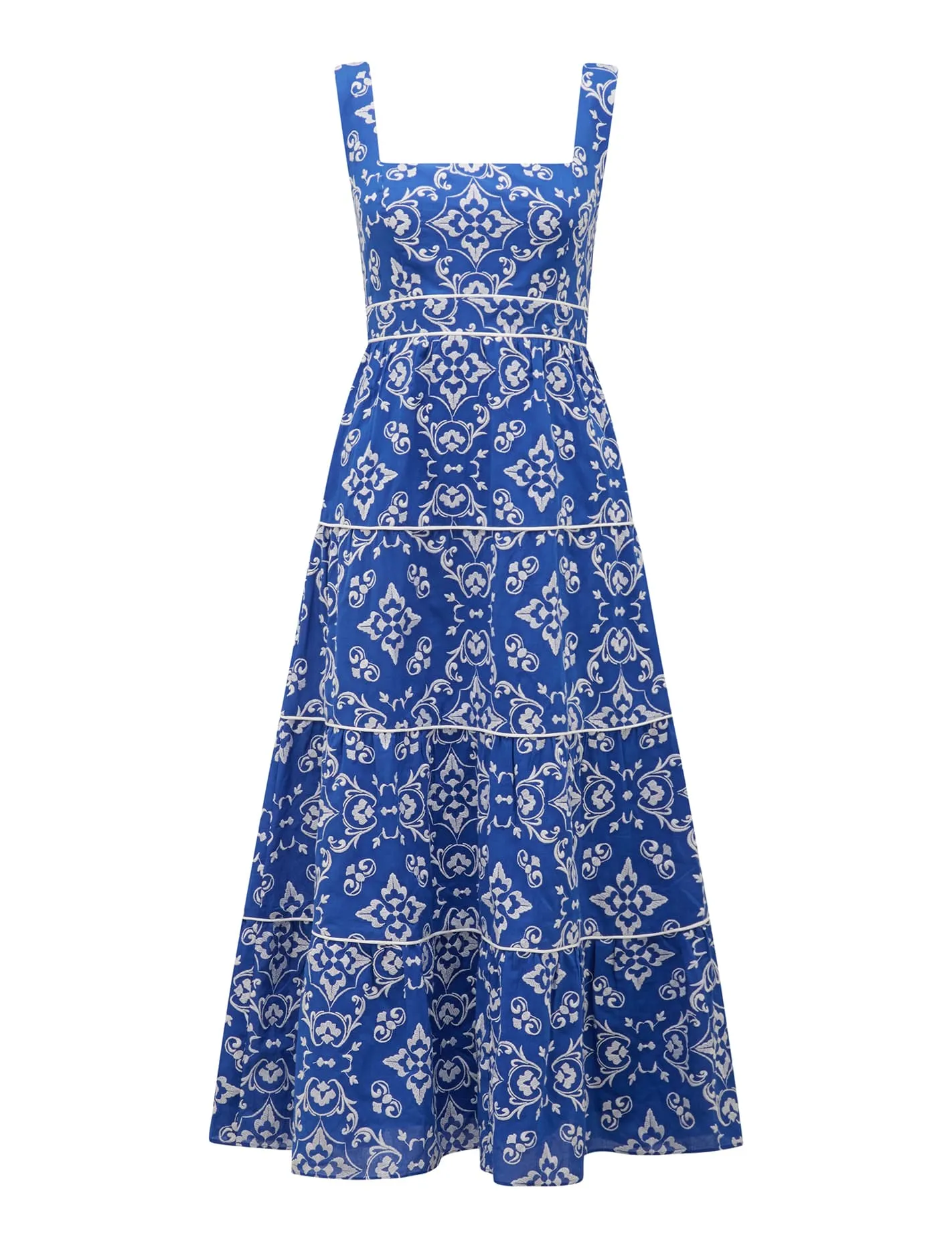 Kouvr Petite Pipping Midi Dress