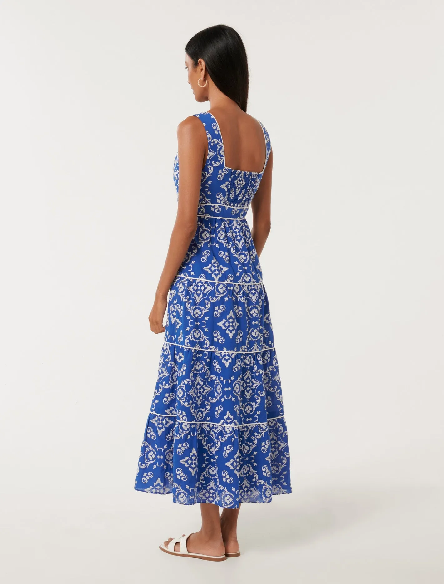 Kouvr Petite Pipping Midi Dress
