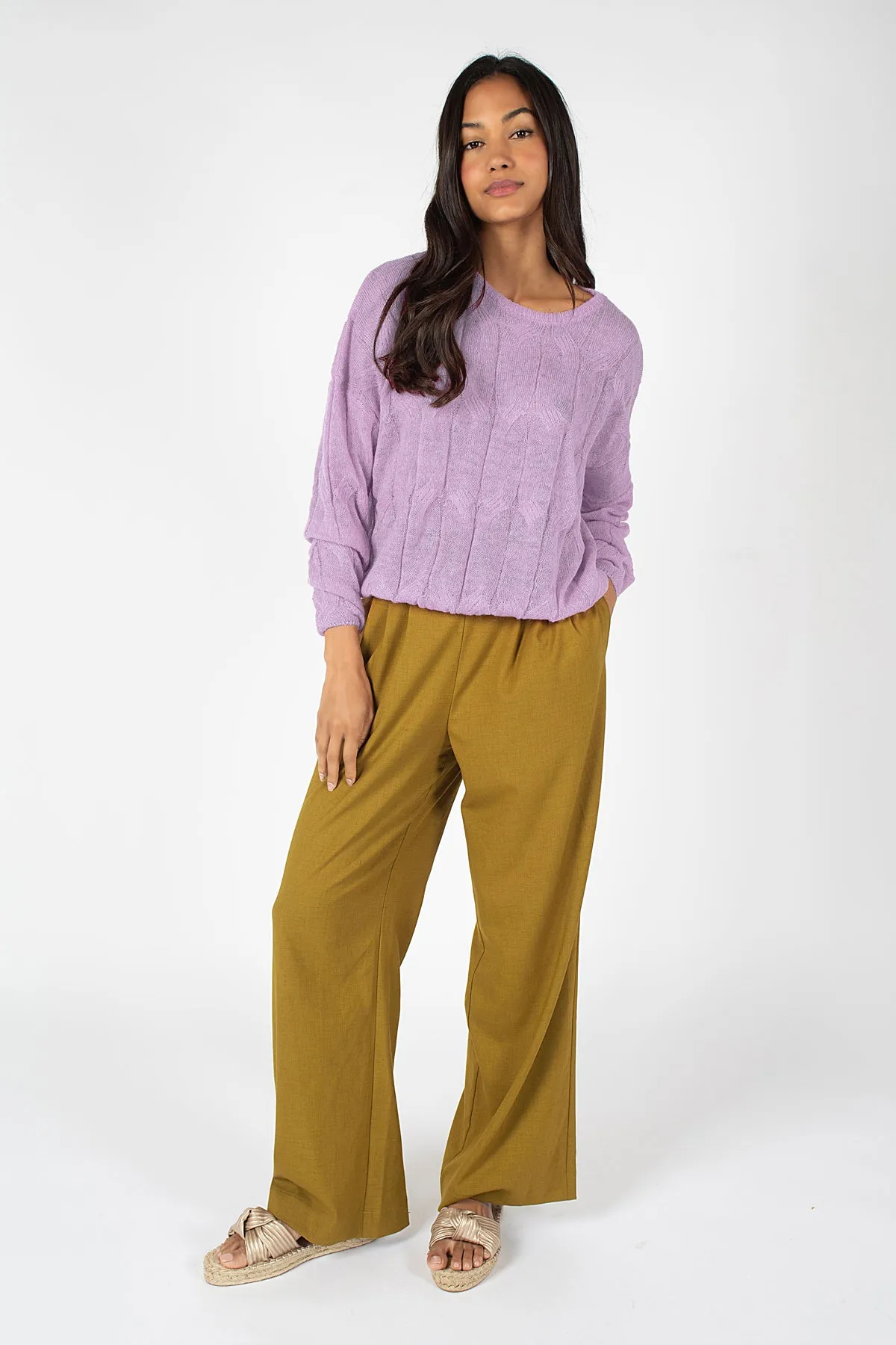 Many Careless Whispers Jumper in Purple