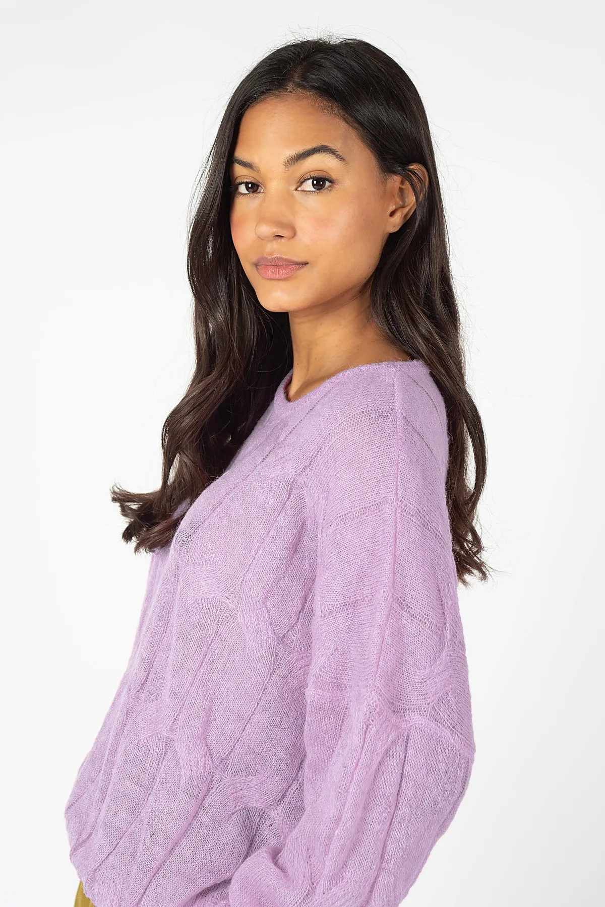 Many Careless Whispers Jumper in Purple