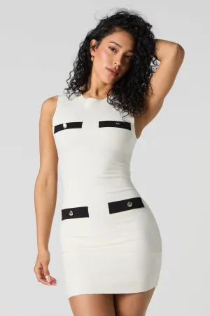 Minirobe moulante avec fausses poches