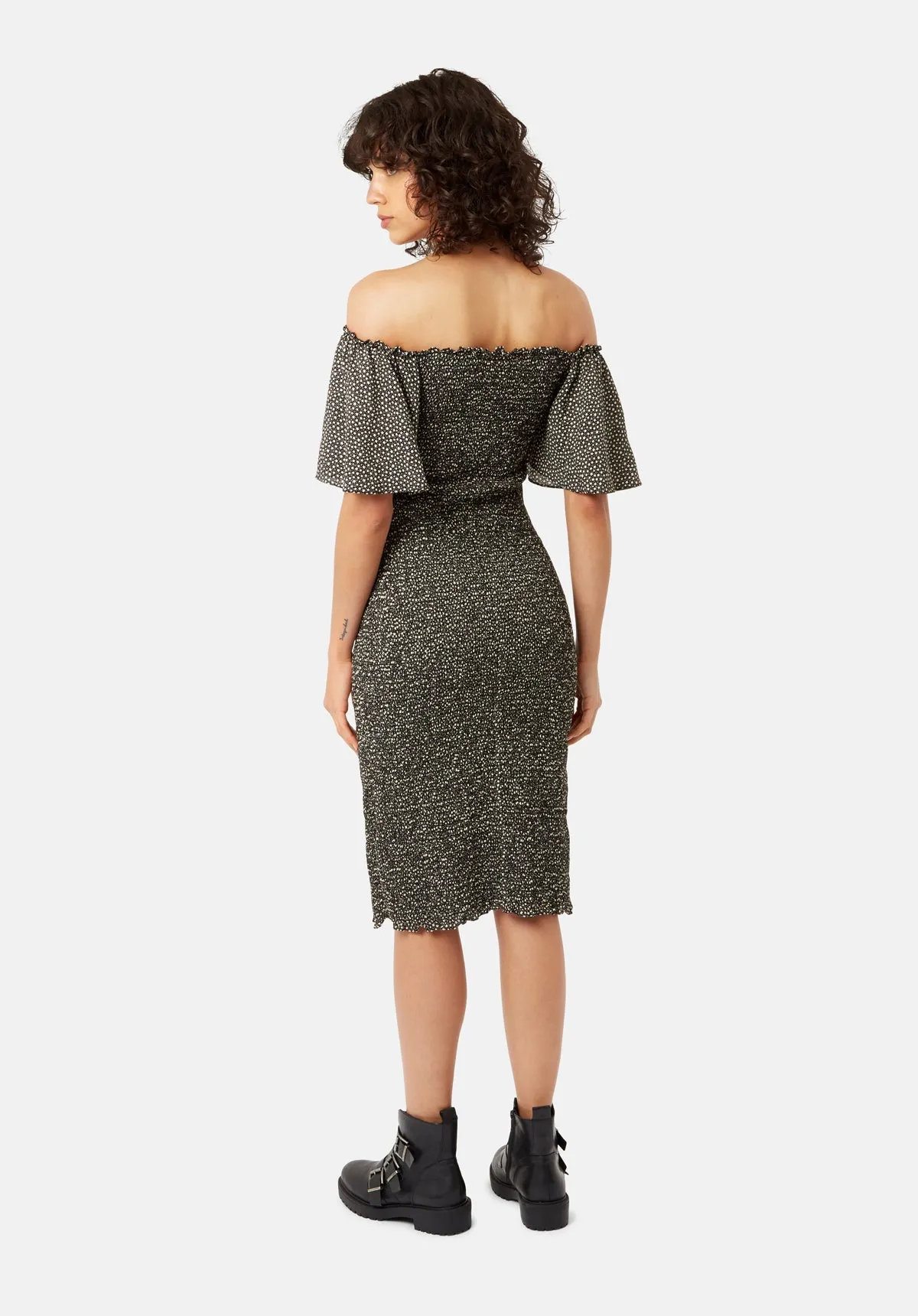 My My Body Con Mini Dress in Star Print