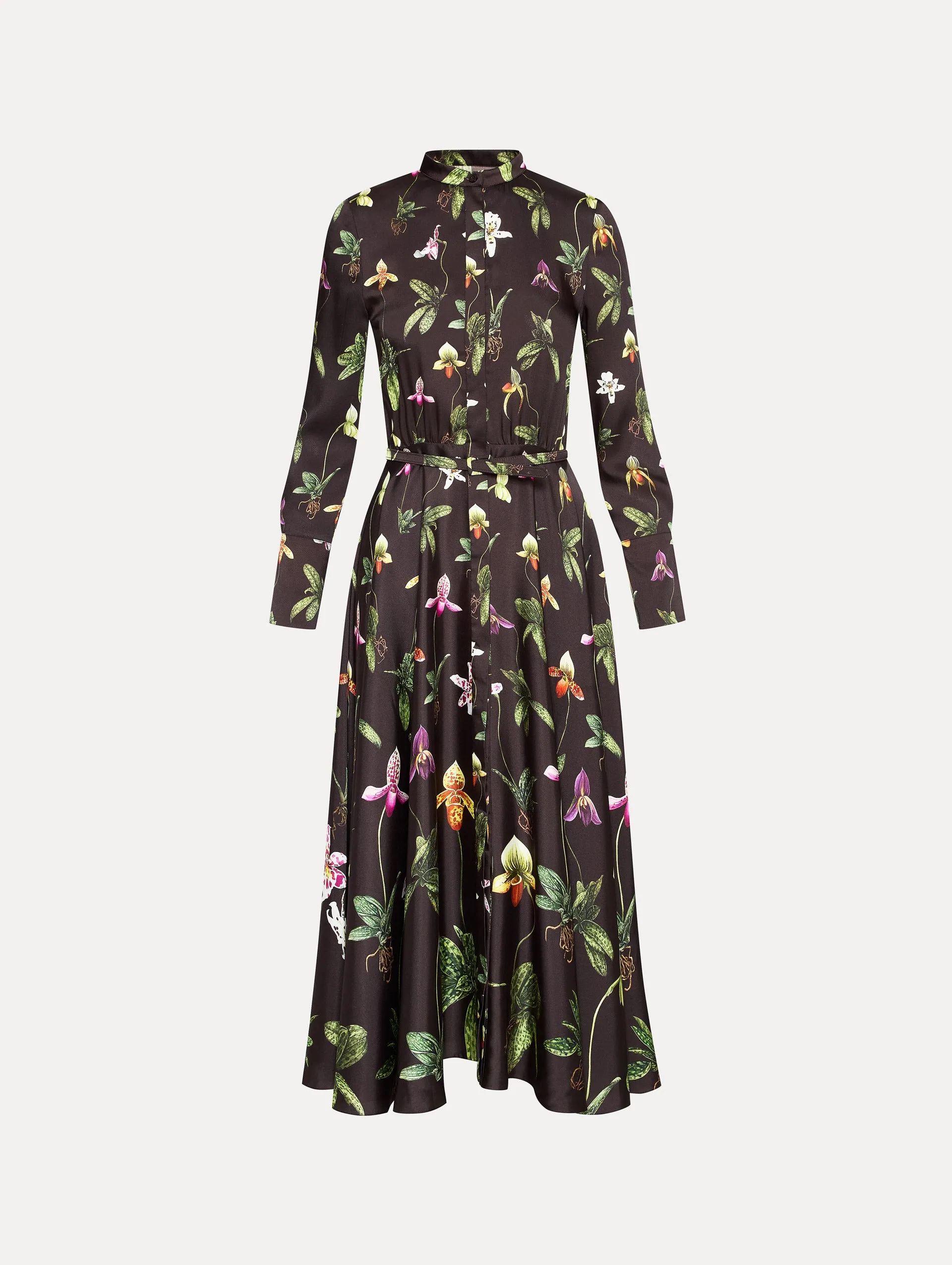 Orchid Silk Twill Dress