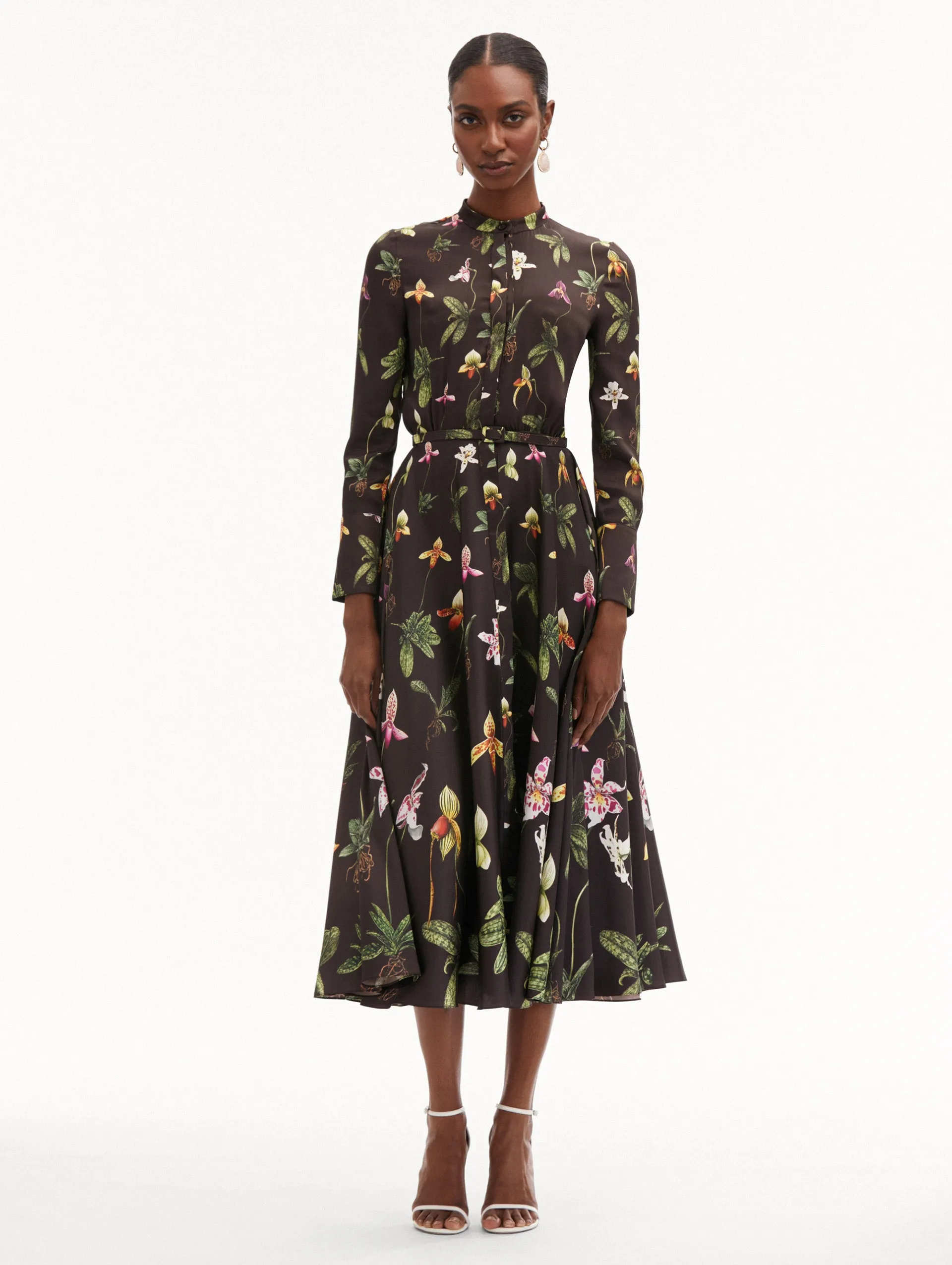 Orchid Silk Twill Dress
