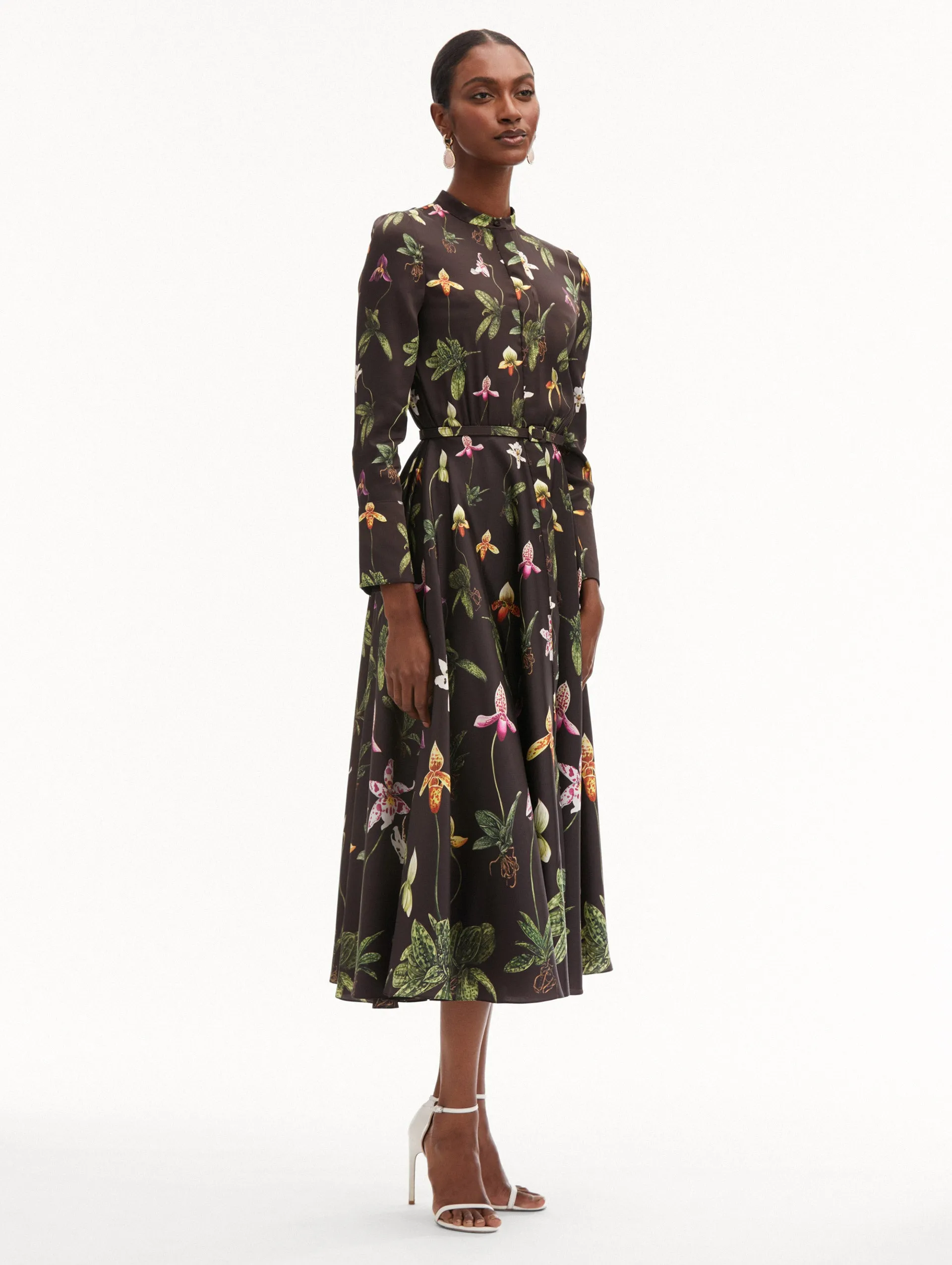 Orchid Silk Twill Dress