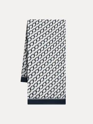 Oscar Chain-Link Silk Scarf