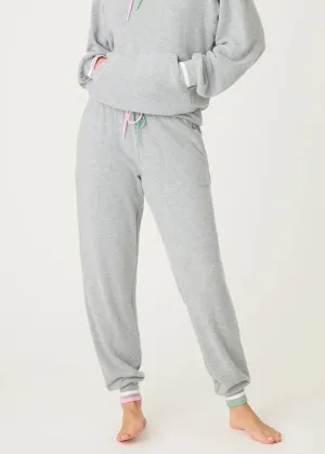Peachy Party Banded Pant - Dark Heather Grey