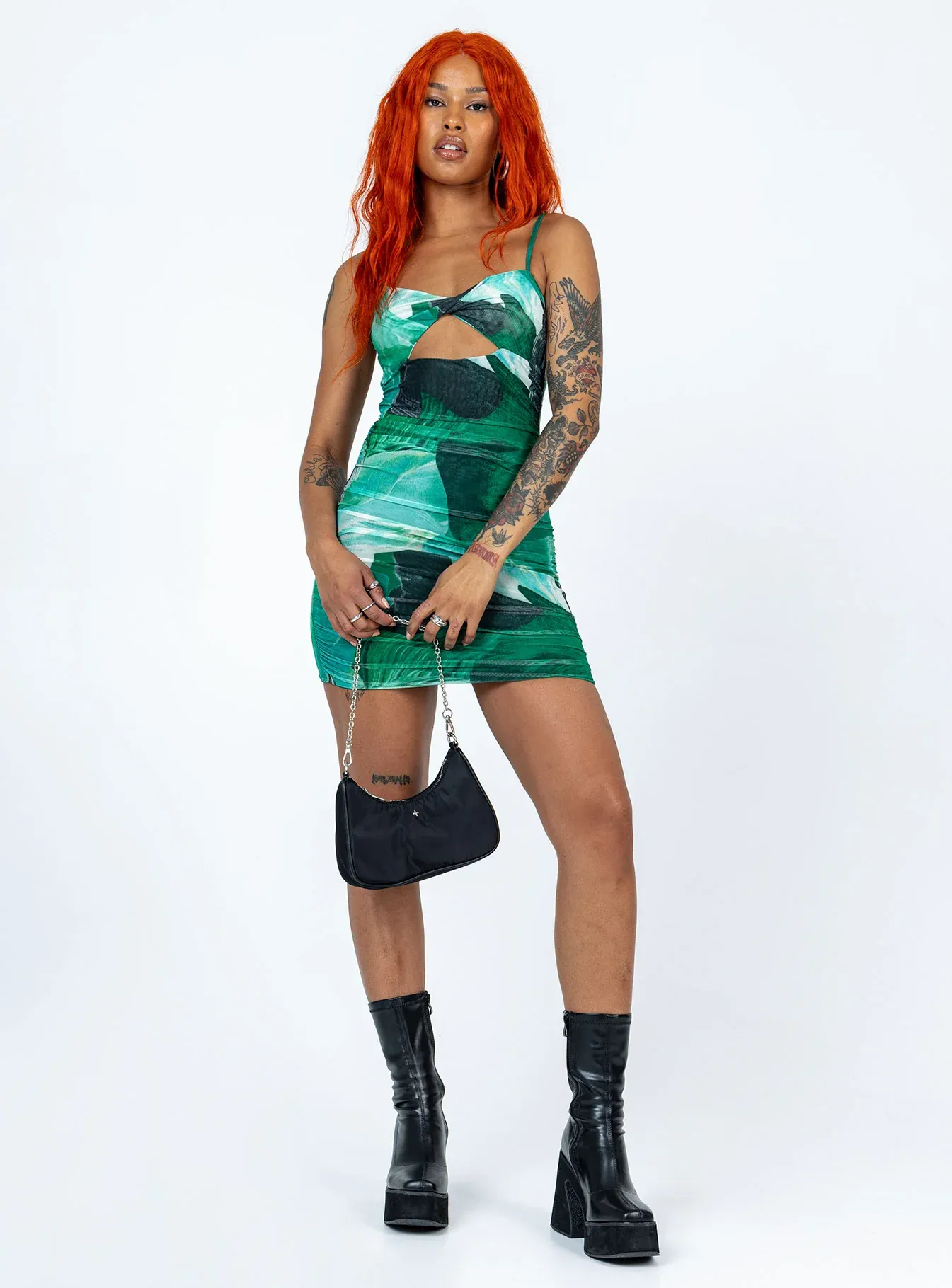 Poison Ivy Mini Dress Green