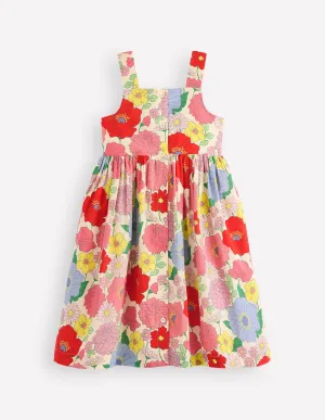 Remy Button Through Dress-Multi Summer Garden