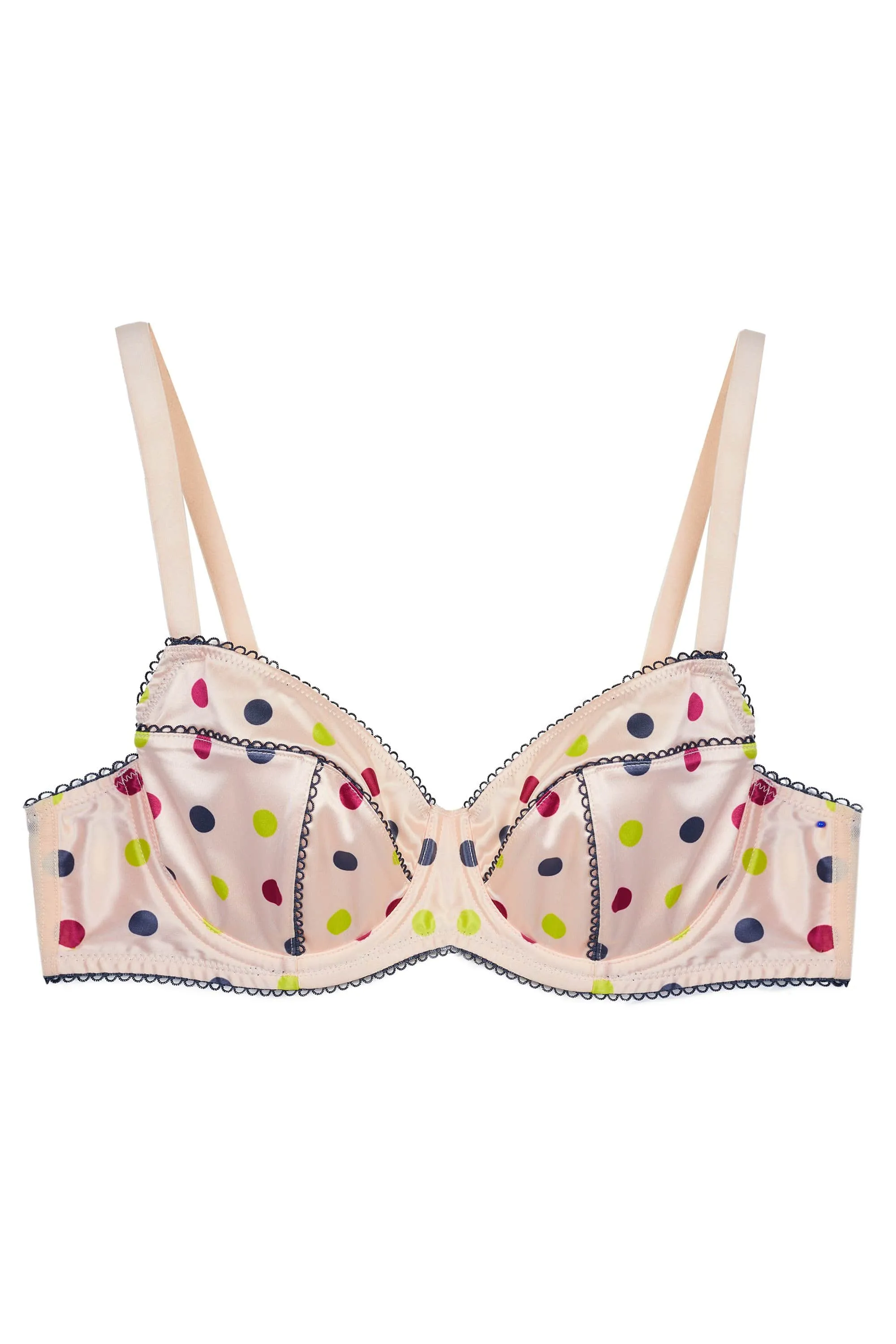 Rowswell Polka Dot Peach Bra